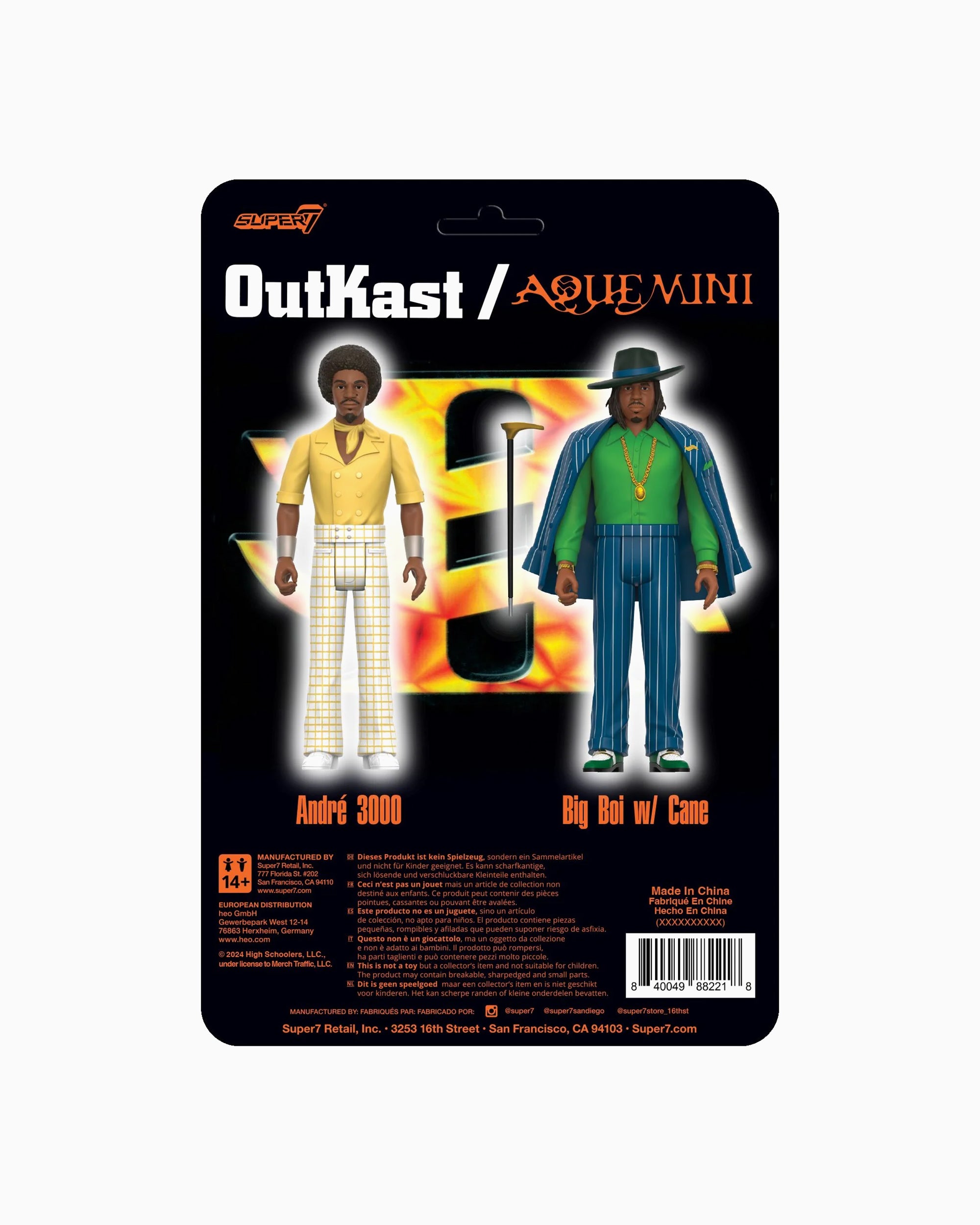 Art Toys Super7 ReAction OutKast Aquemini - S7MOUTKAQ