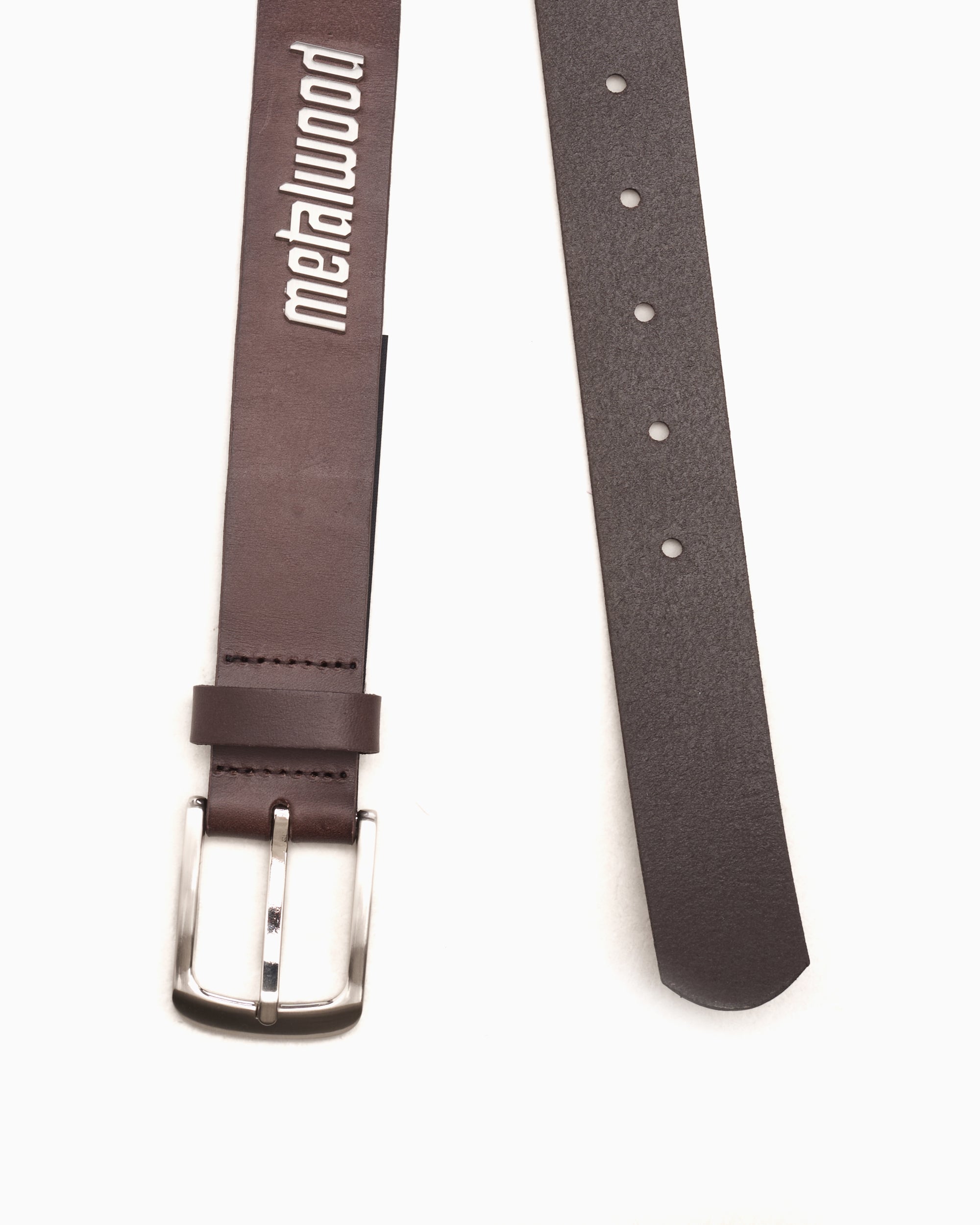 Belts Metalwood Logo Unisex Belt - MWS25-09-01-BRN