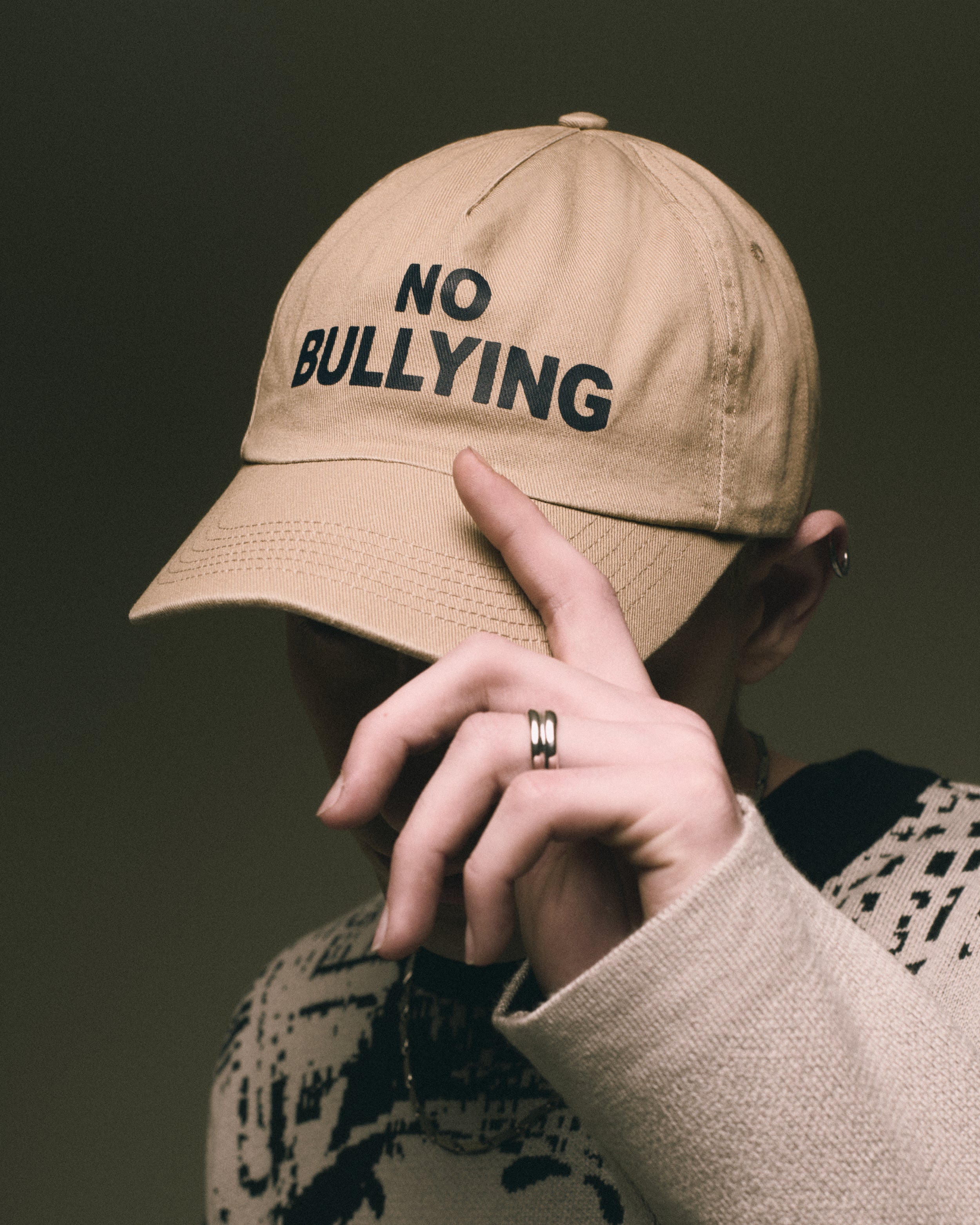 Caps Rassvet No Bullying Chino Unisex 5 Panel Twill Light Wash Woven Cap Unisex Cap - PACC16K002-2