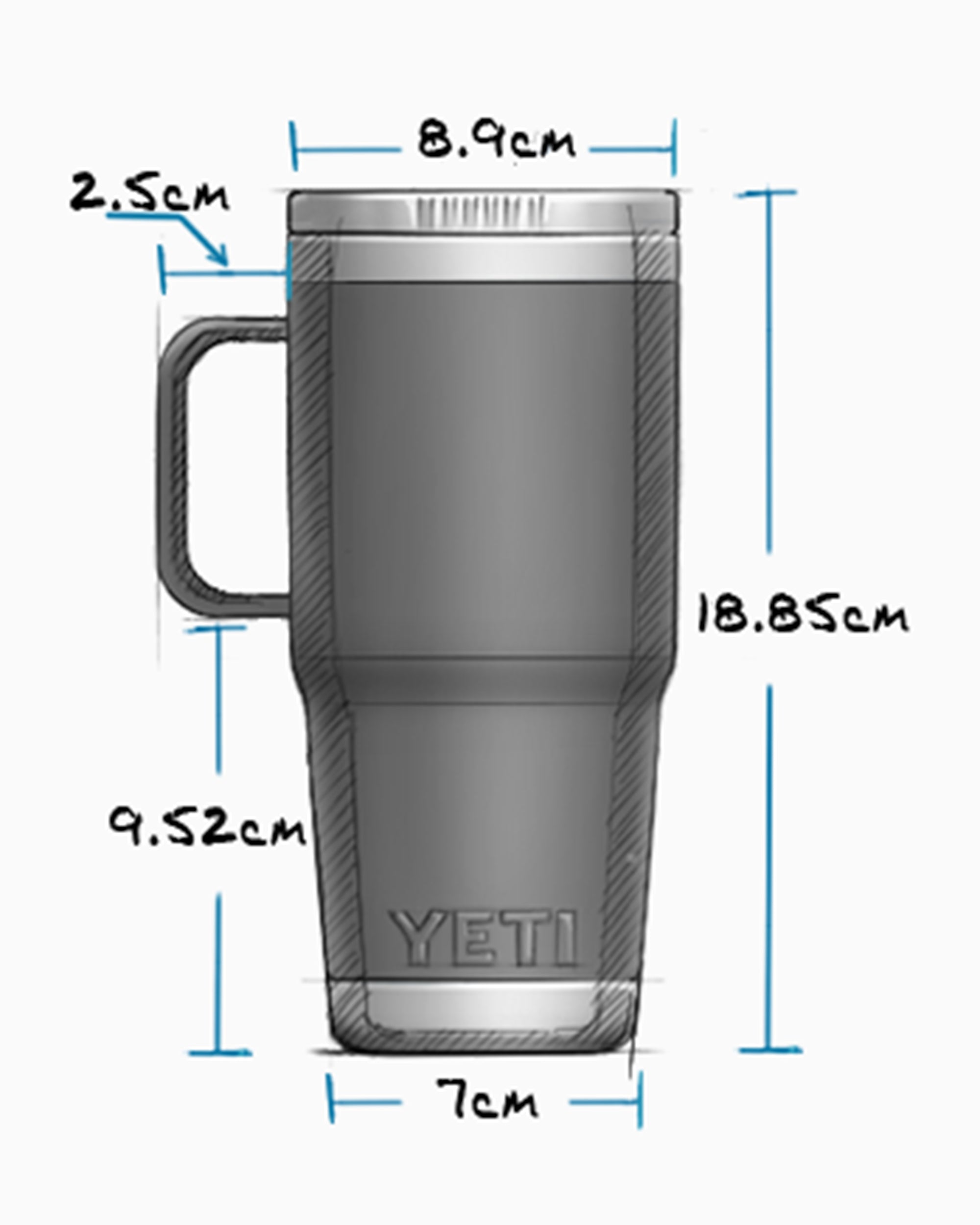 Drinkware YETI Rambler 591 ML Travel Mug - SKU-0320-SFM