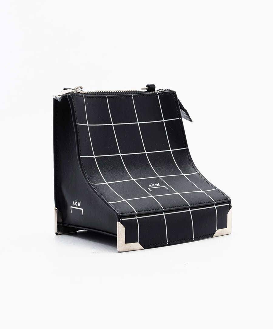 Handbags A-COLD-WALL* Curved Crossbody Unisex Purse Unisex Bag - ACW-MF19-ZLG-B01-BLACK