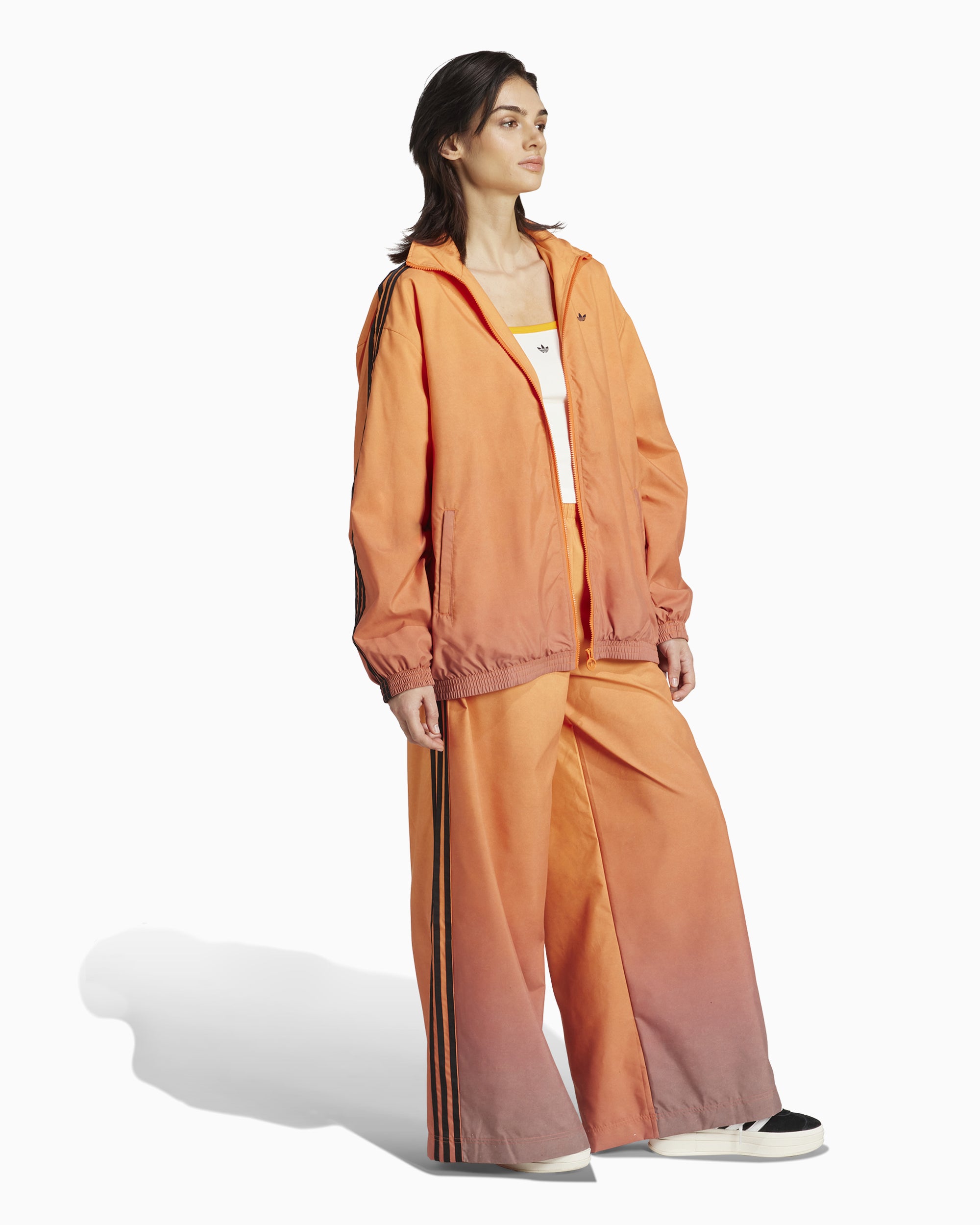 Jackets Coats adidas Originals Gradient Firebird Oversize Women's Track Jacket - JW7259