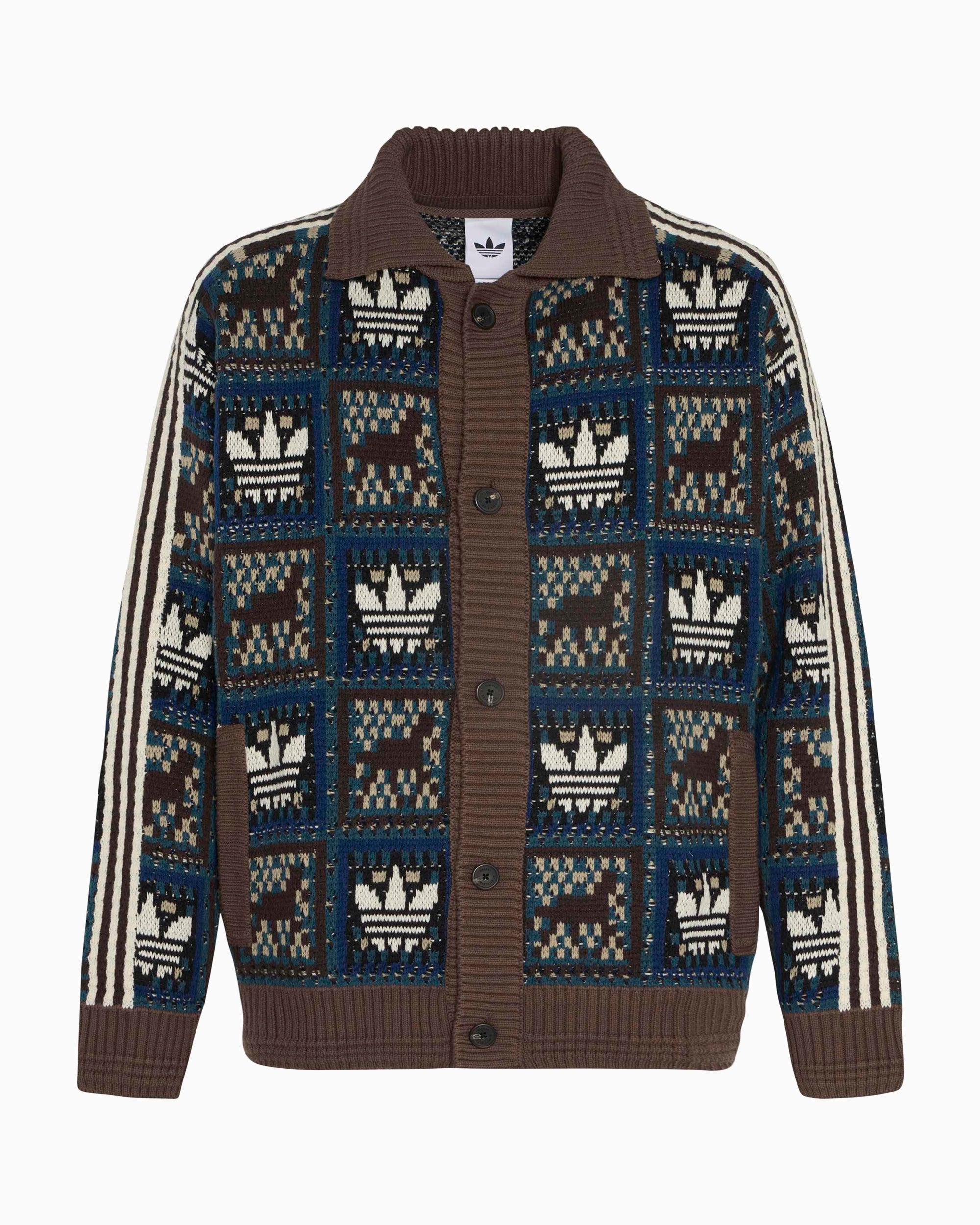 Jackets Coats adidas Originals Graphic Relaxed Unisex Cardigan - KT0715