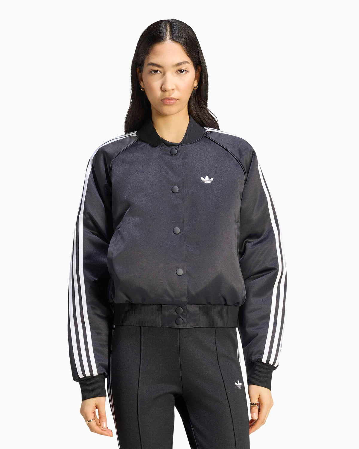 Jackets Coats adidas Originals Satin Logo Crop Women's Bomber - KT2648