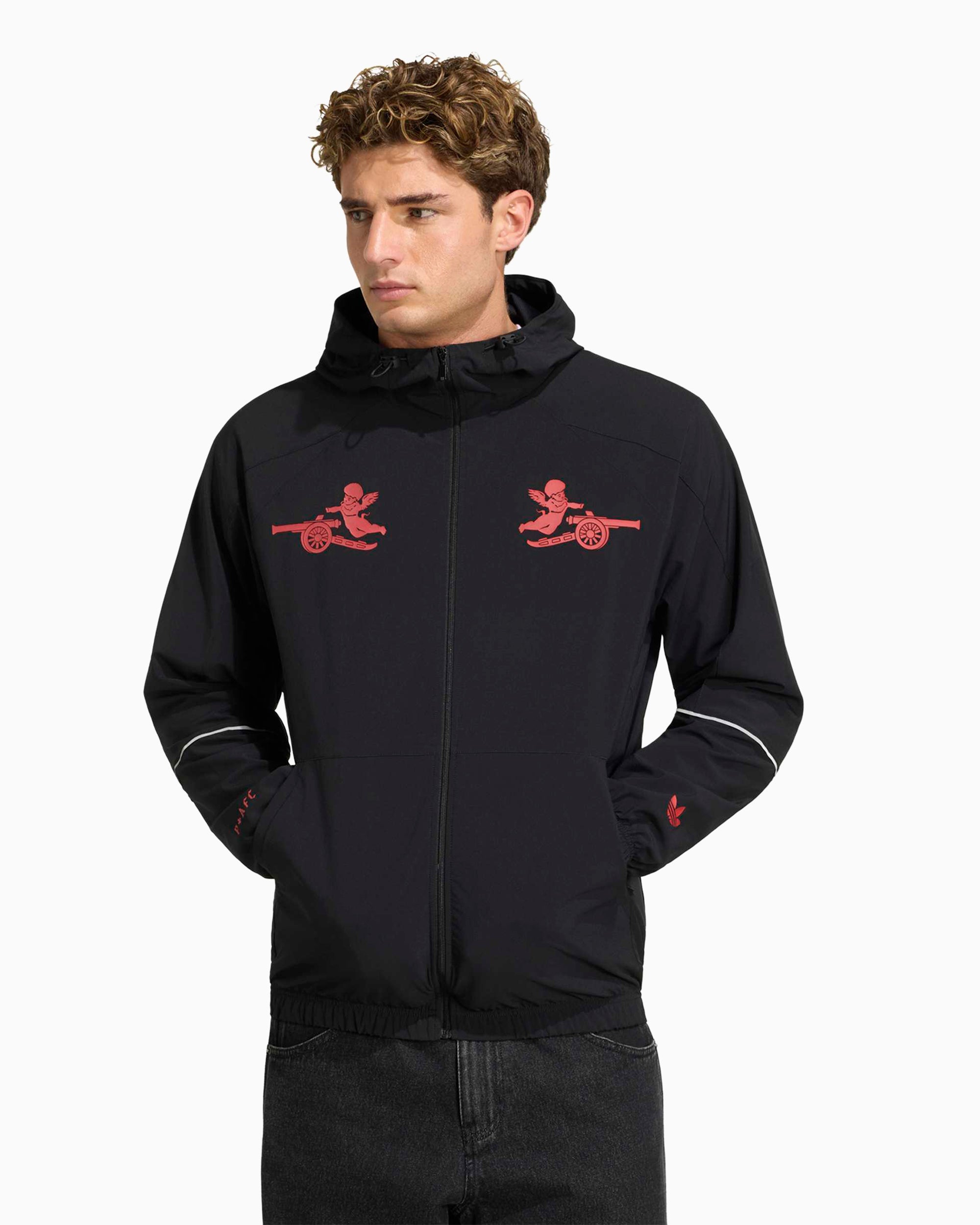 Jackets Coats adidas Originals x Arsenal FC x Places+Faces 25/26 Graphic Men's Light Jacket - KC1235