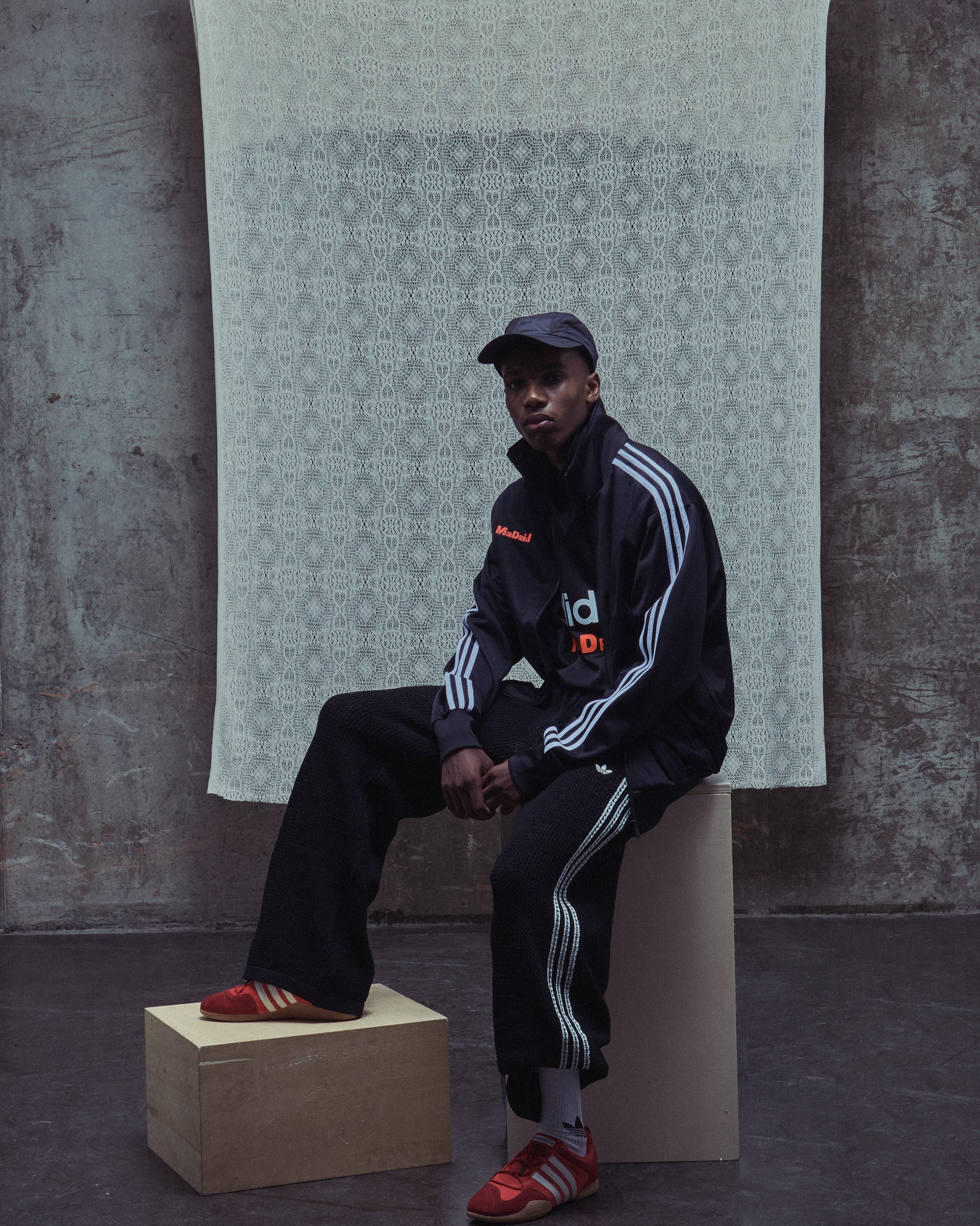 Jackets Coats adidas Originals x Bad Bunny DTmF Tour Merch "Madrid" Firebird Track Jacket - LG9056