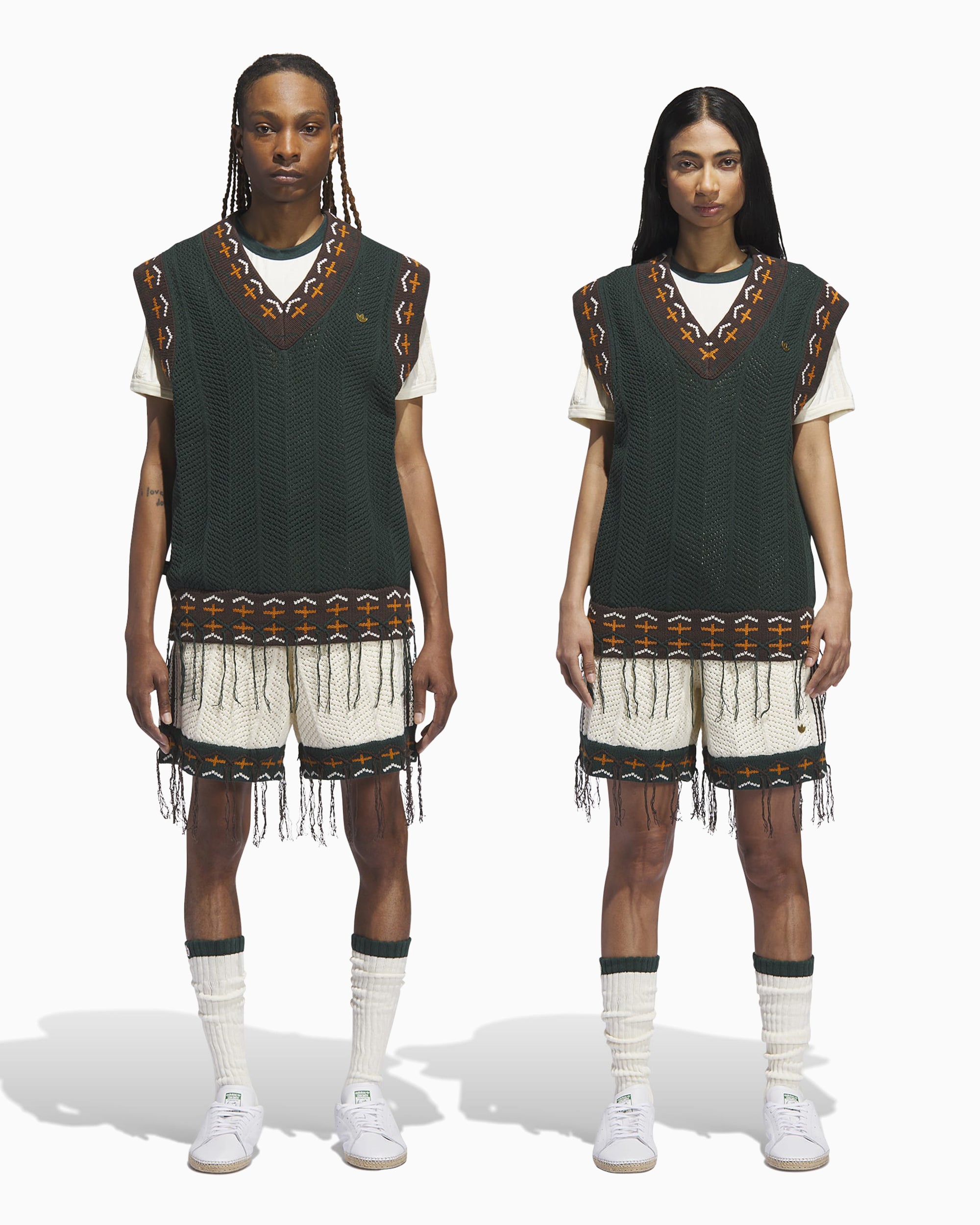 Jackets Coats adidas Originals x CLOT Crochet Unisex Vest - JP1606