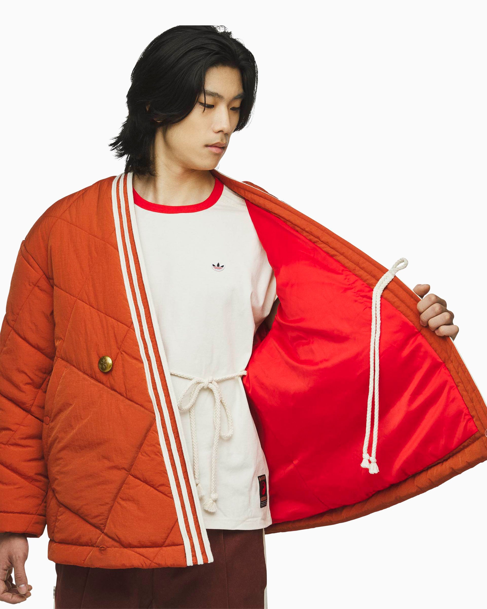 Jackets Coats adidas Originals x CLOT Wrap Relaxed Unisex Quilted Jacket - KD4030