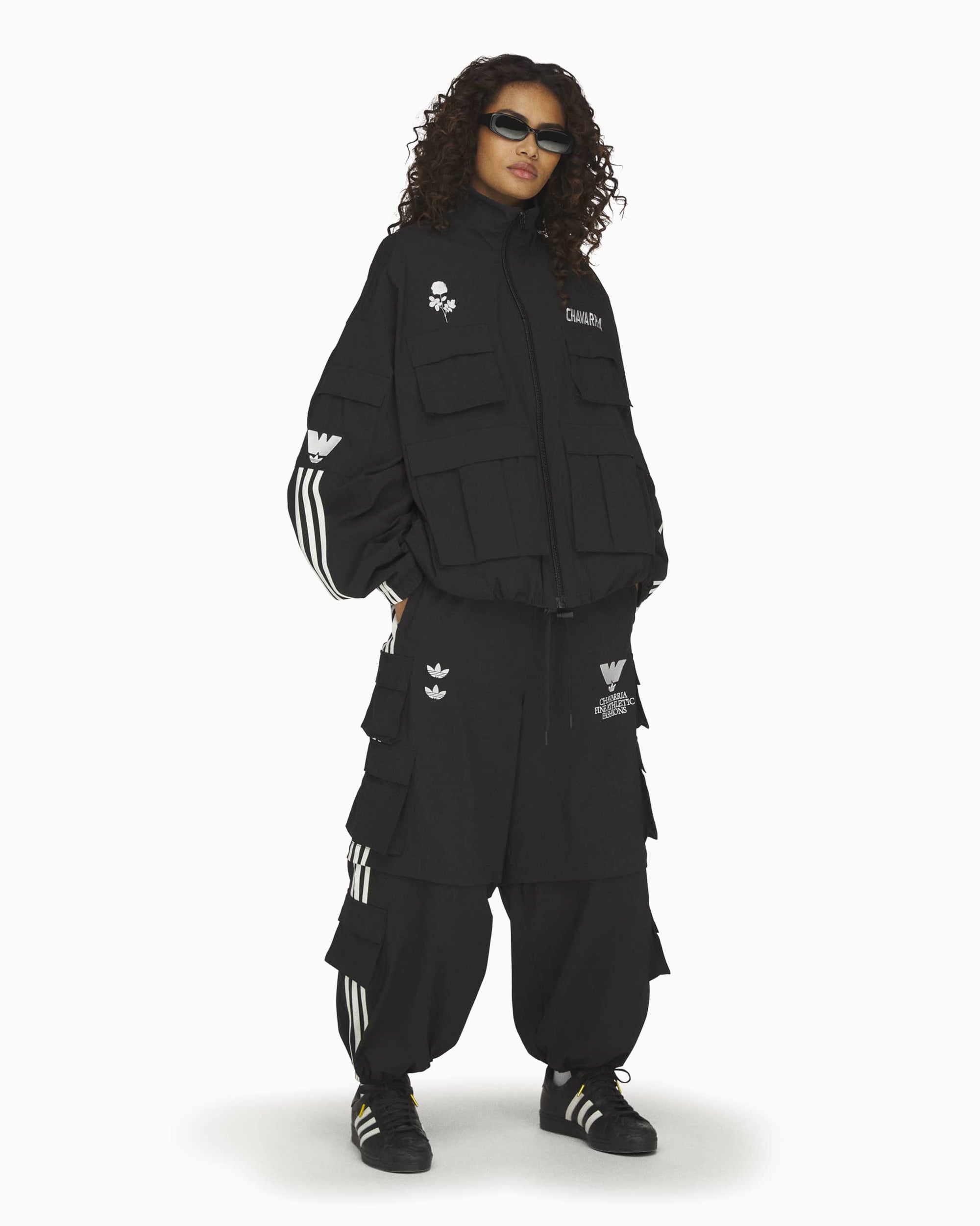 Jackets Coats adidas Originals x Willy Chavarria Cargo Logo Relaxed Men's Track Jacket - KW1732