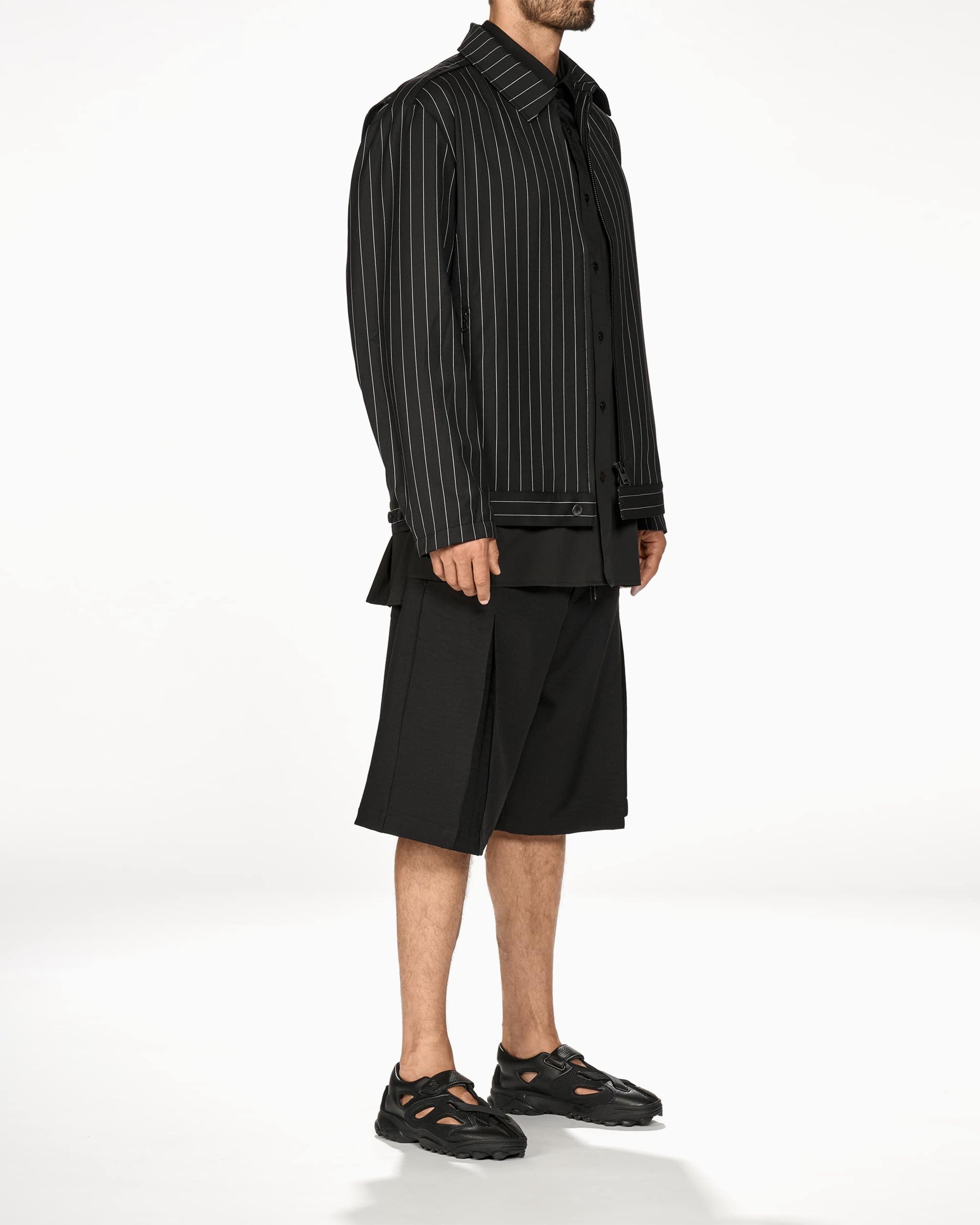 Jackets Coats adidas Y-3 Refined Wool UT Striped Relaxed Men's Light Jacket - KG6002