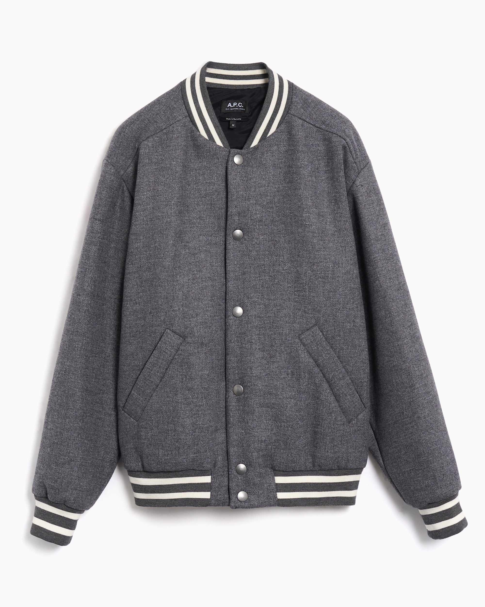 Jackets Coats A.P.C. Micky Logo Relaxed Men's Varsity Jacket - WVBEB-M02974-PLA