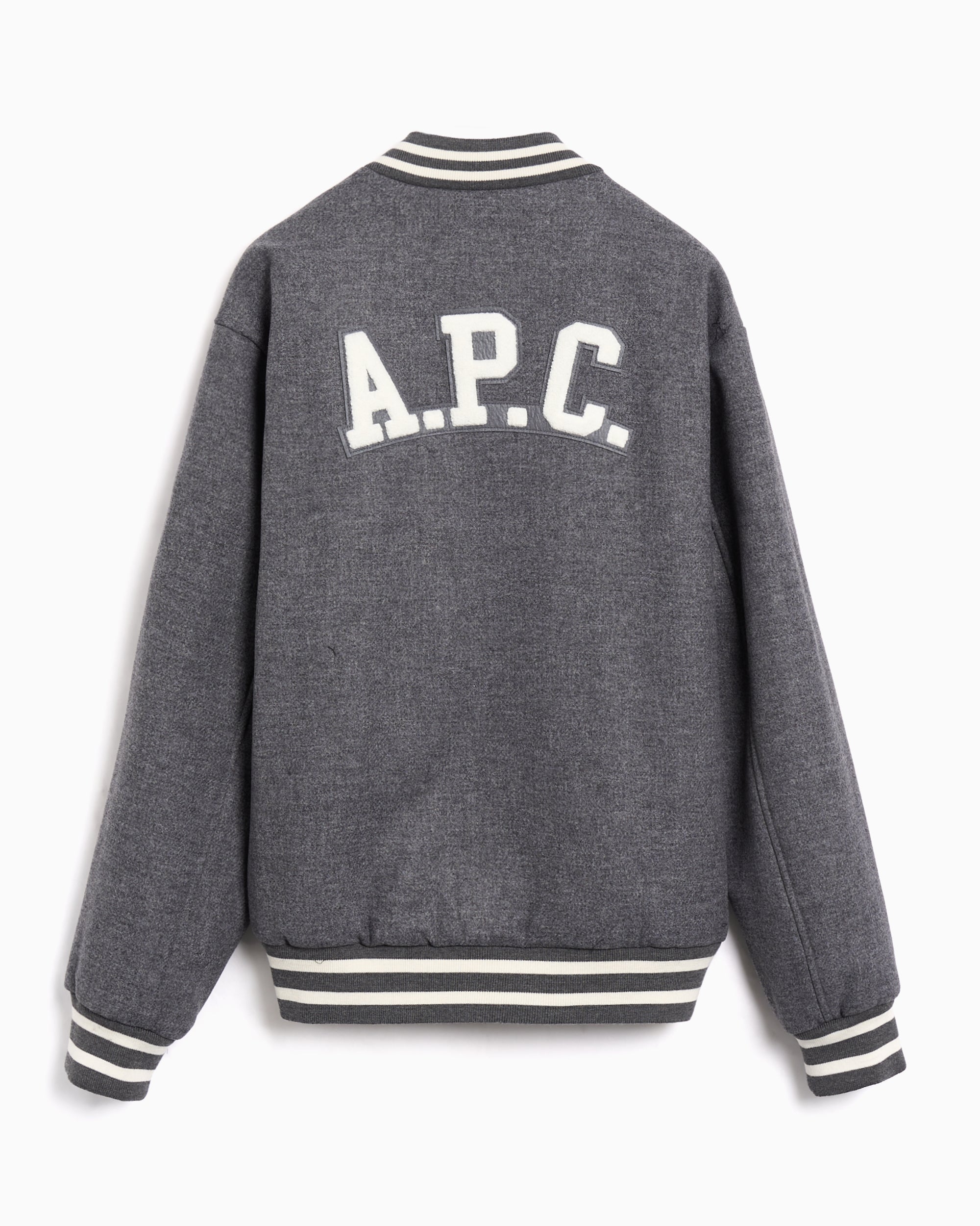 Jackets Coats A.P.C. Micky Logo Relaxed Men's Varsity Jacket - WVBEB-M02974-PLA