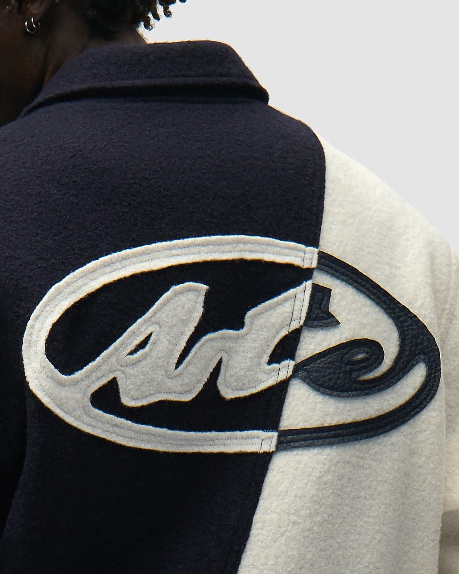 Jackets Coats Arte Antwerp Wool Logo Men's Varsity Jacket - SS26-067J-BlueWhite