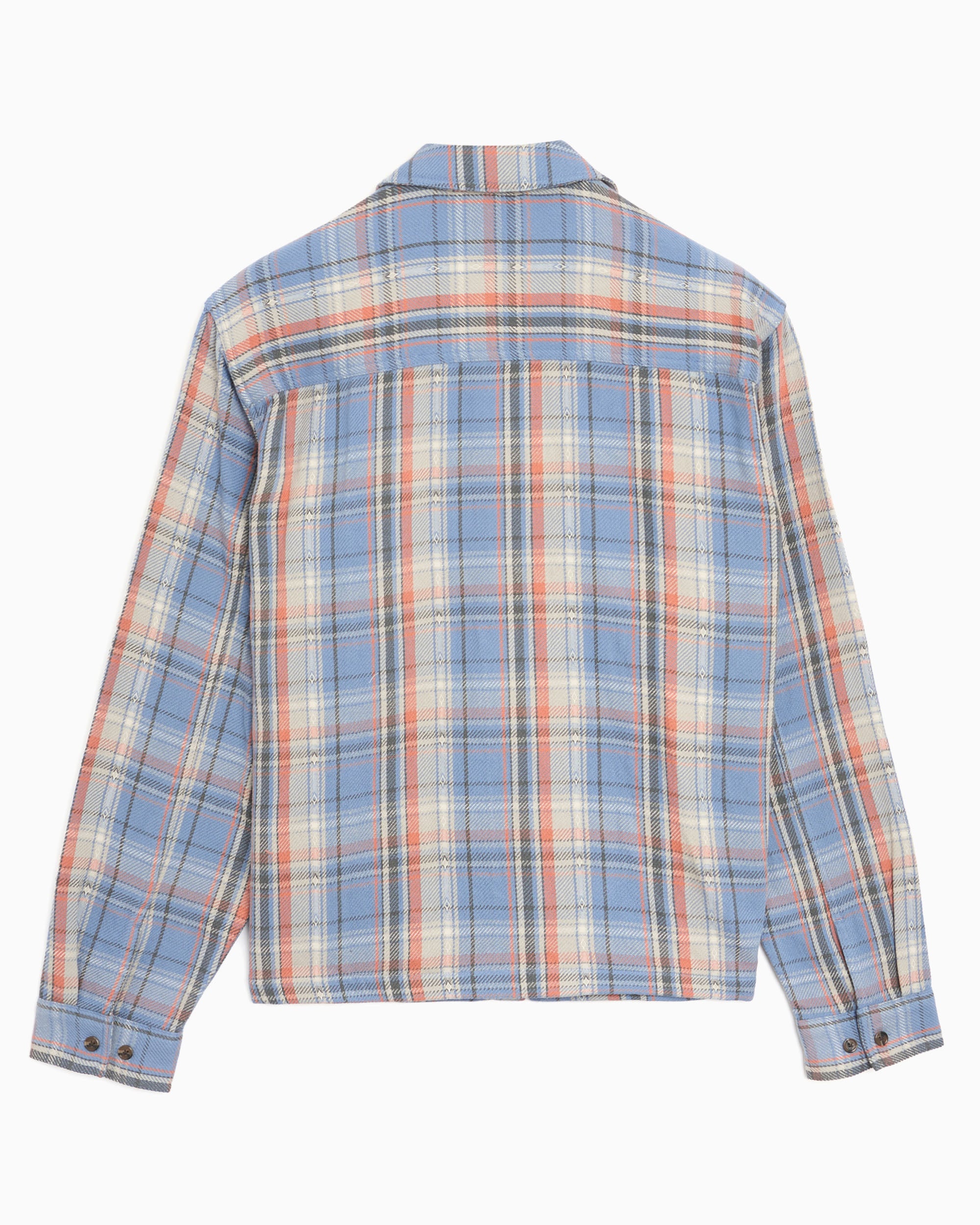 Jackets Coats Awake NY Rivington Plaid Men's Overshirt - AWK-SP26-TP001-BLU