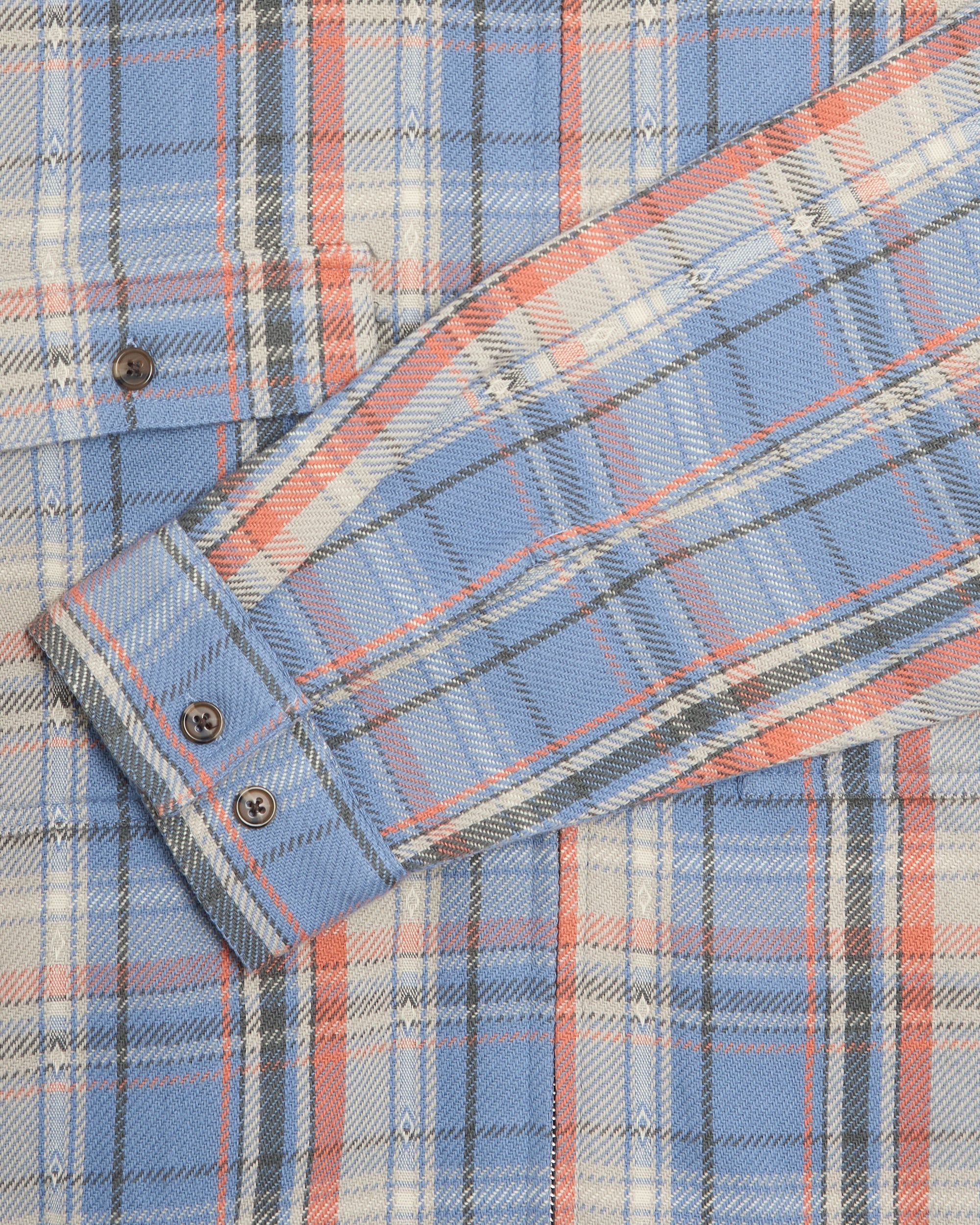 Jackets Coats Awake NY Rivington Plaid Men's Overshirt - AWK-SP26-TP001-BLU