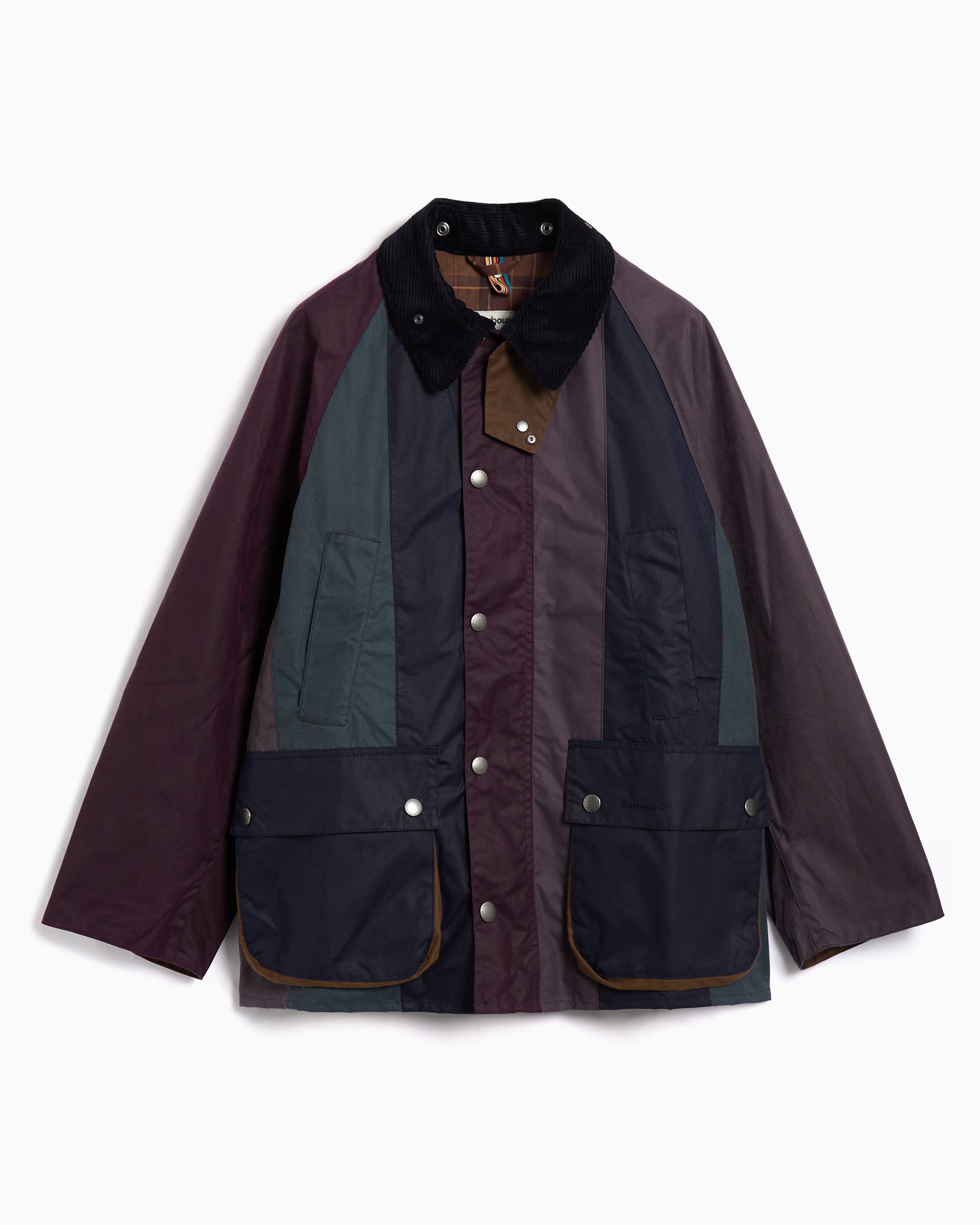 paulsmith × Barbour bedale オーバーサイズ Rain Jacket às riscas Oversize Barbour x Paul Smith OS Bedale Wax para