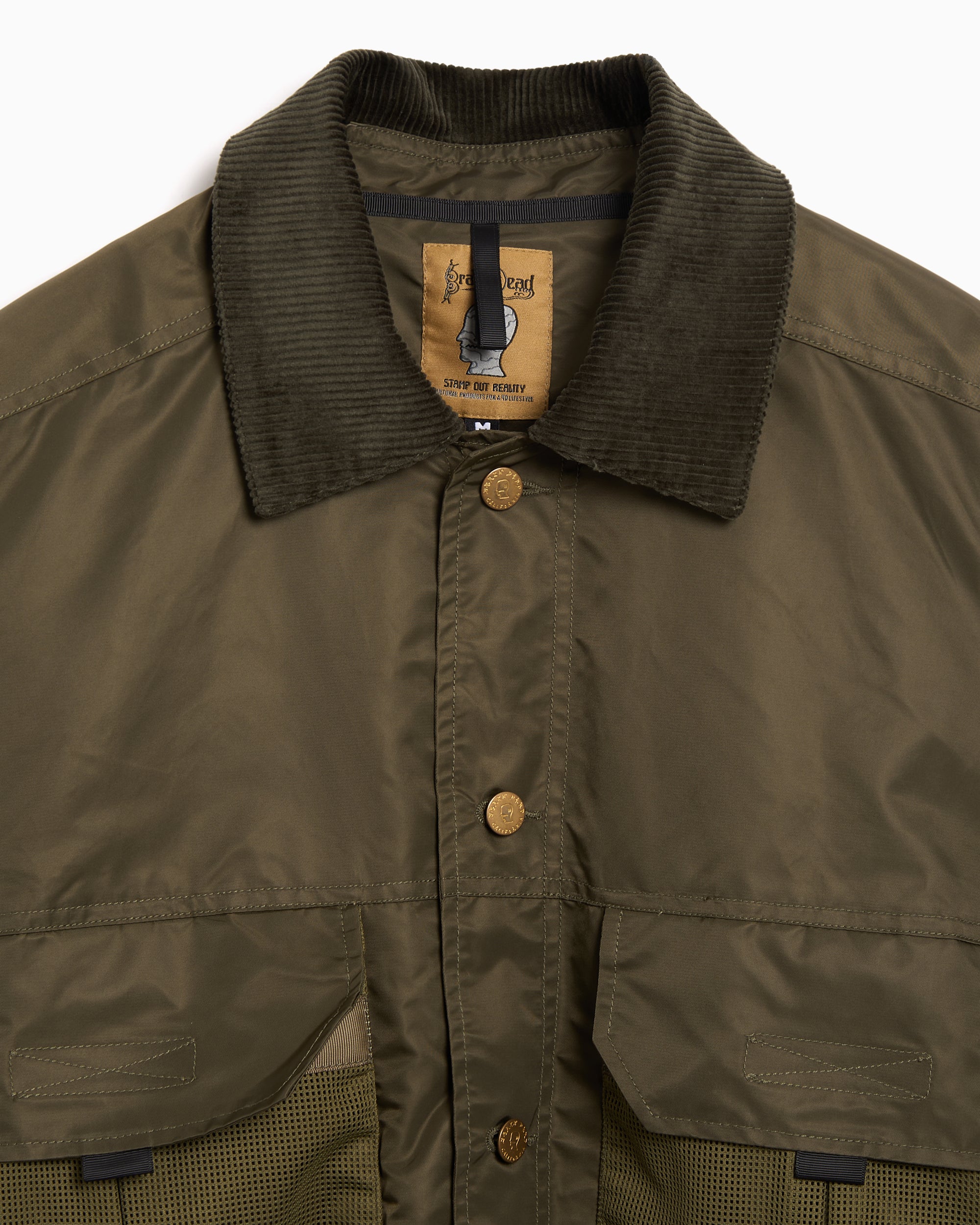 Jackets Coats Brain Dead Crop Men's Rain Jacket - BDF25O000046-GREEN