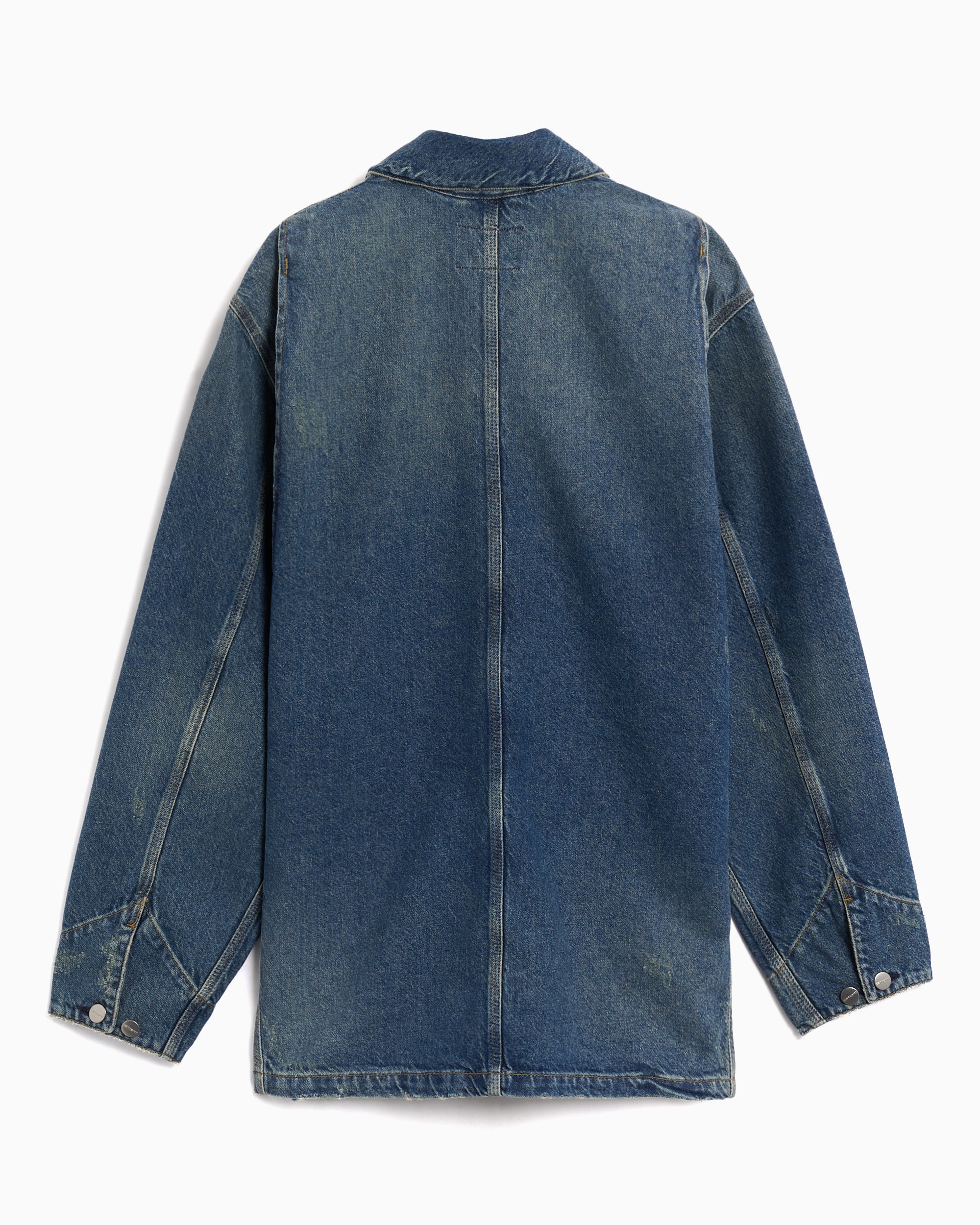 Jackets Coats Carhartt WIP Aden Chore Oversize Men's Denim Jacket - I036256-01B7