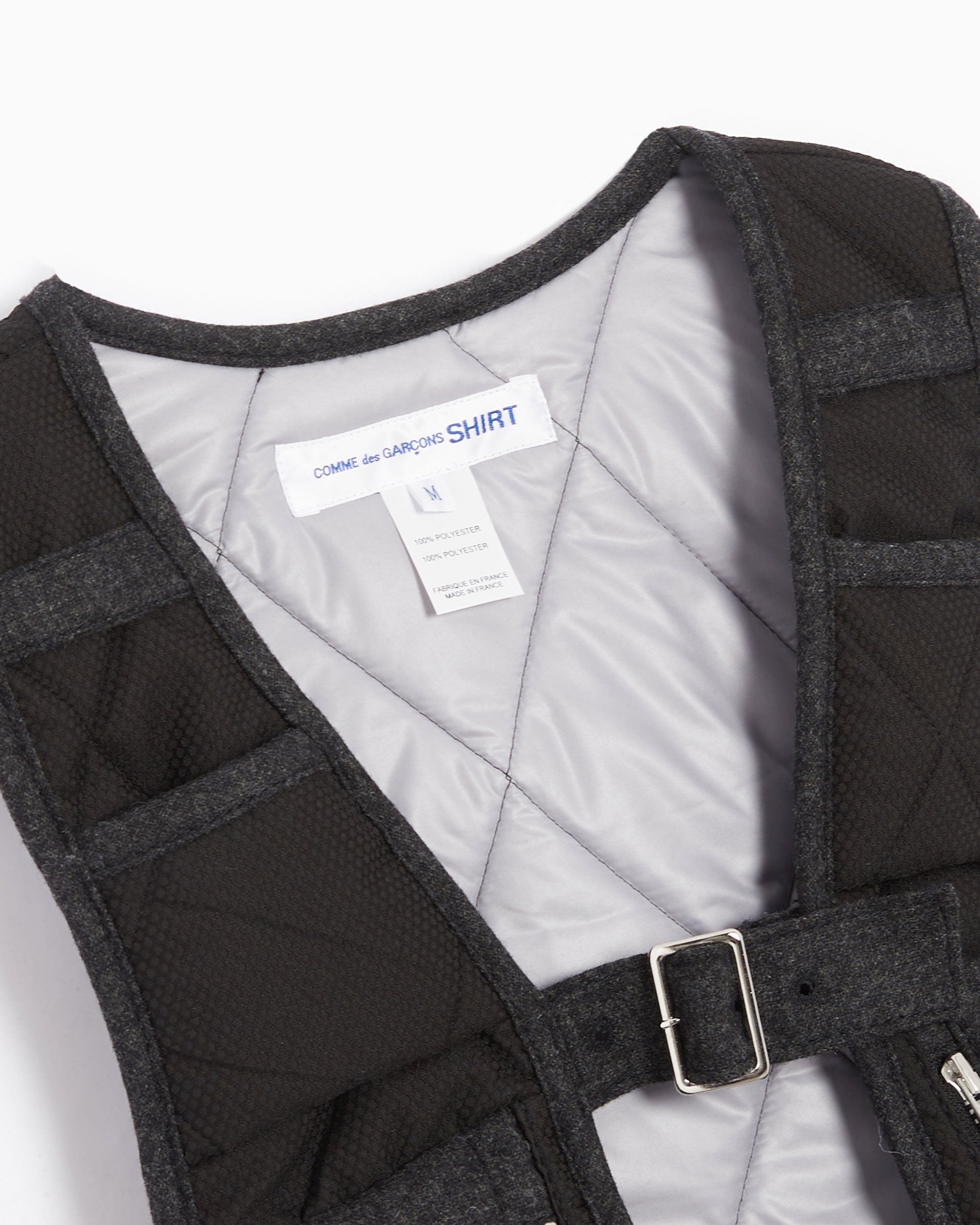 Jackets Coats Comme Des Garçons Shirt Men's Woven Vest Men's Vest - FJ-V001-W22-1