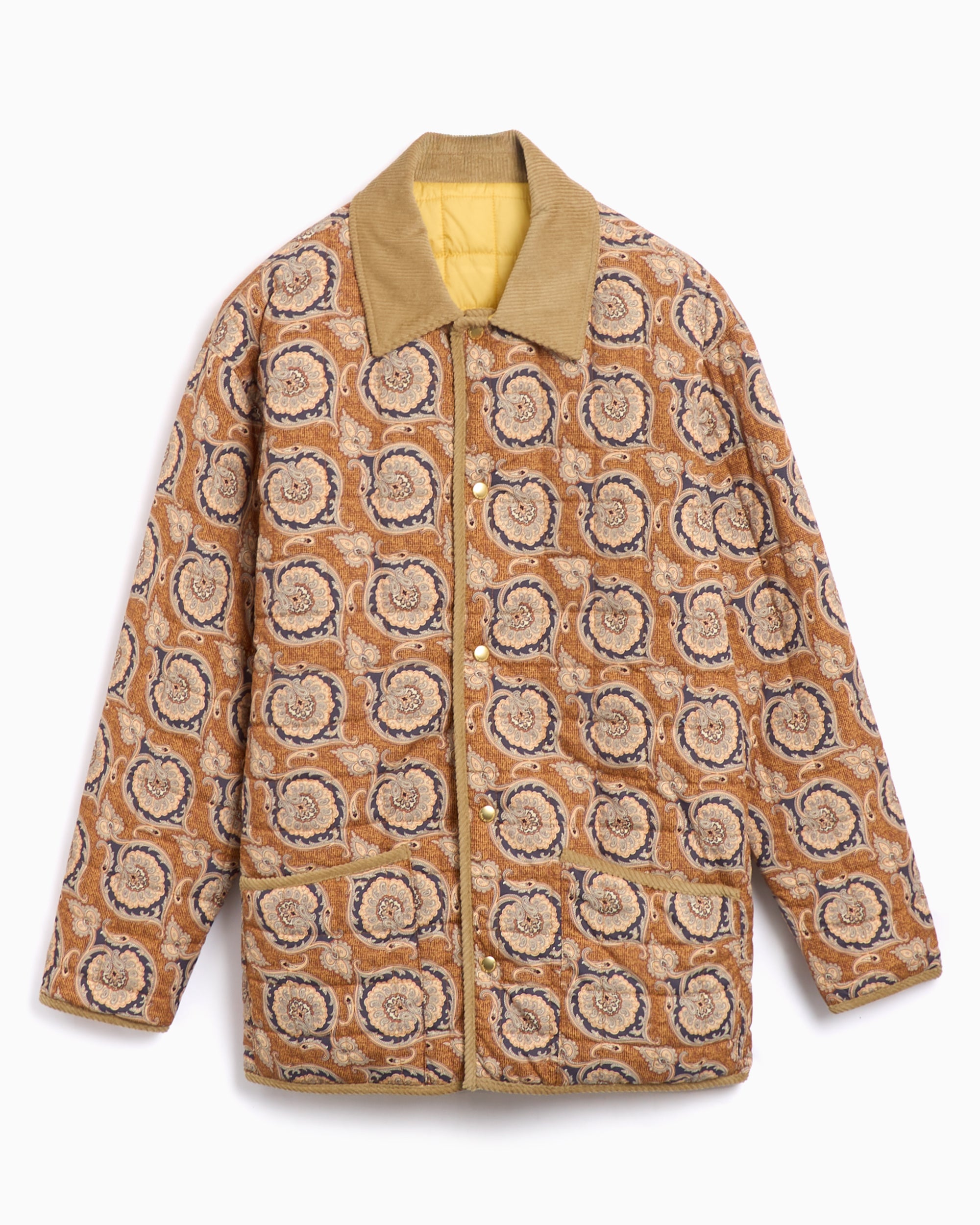 Jackets Coats Drôle de Monsieur Men's Reversible Jacket Relaxed Men's Quilted Jacket - JT187-PL157-LYL