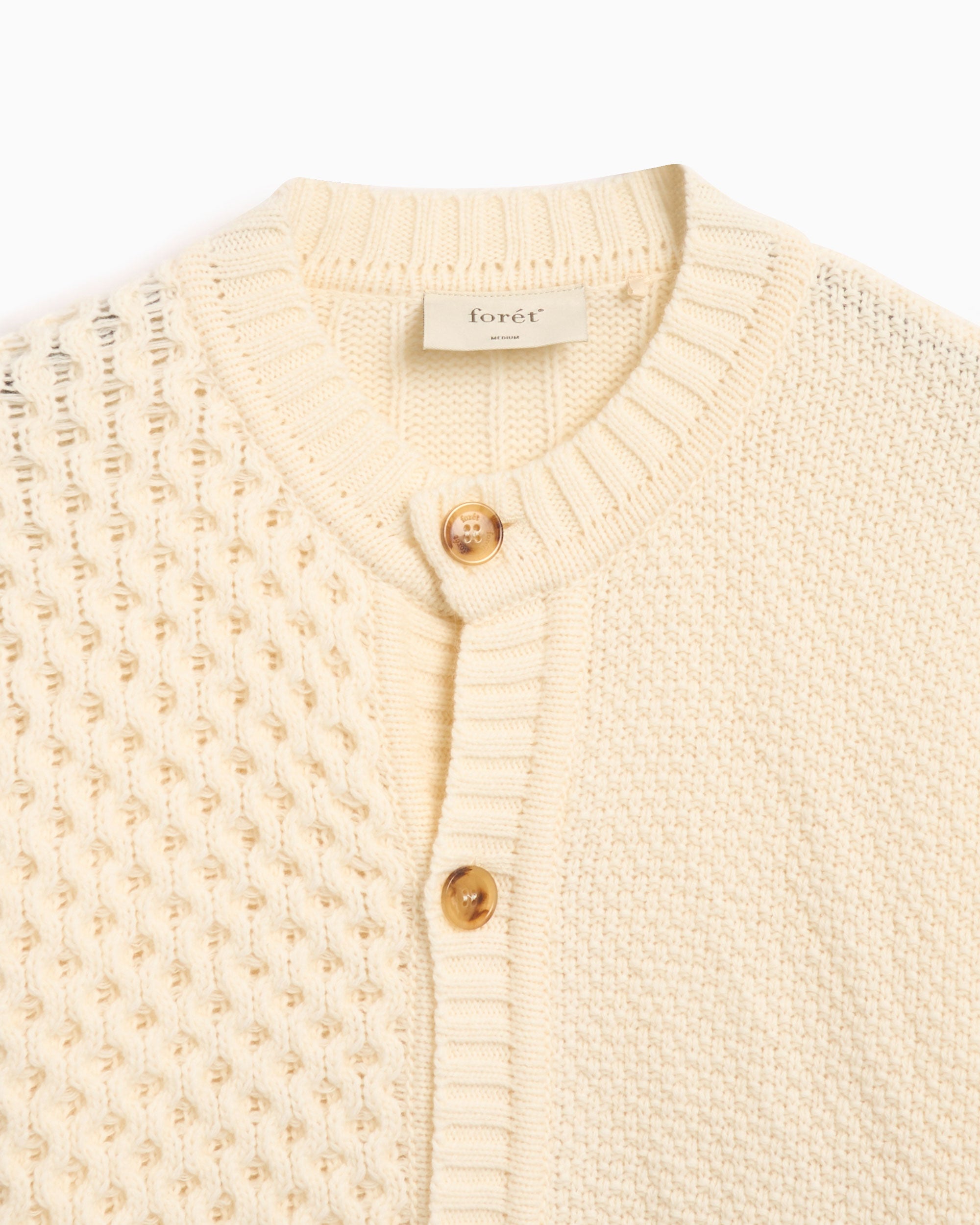 Jackets Coats Forét Hybrid Men's Cable Cardigan Men's Cardigan - F4262-CLOUD