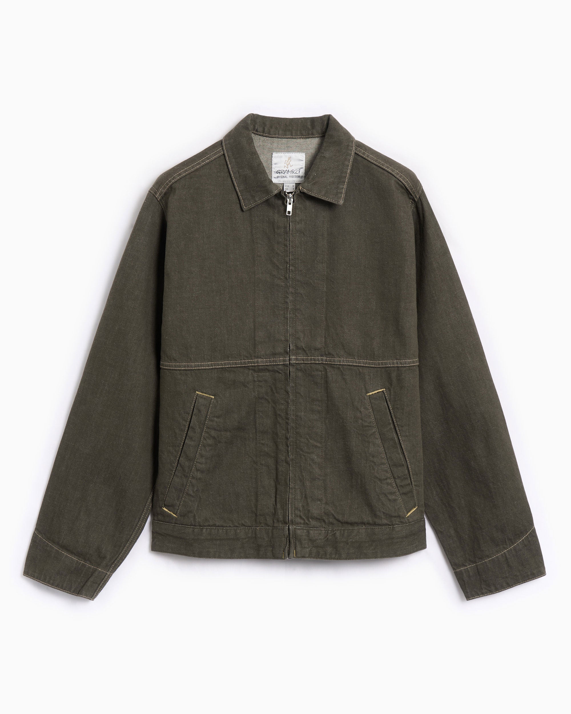 Jackets Coats Gramicci Japanese Slub Men's Denim Jacket - G5FM-J027-DARKSAGE