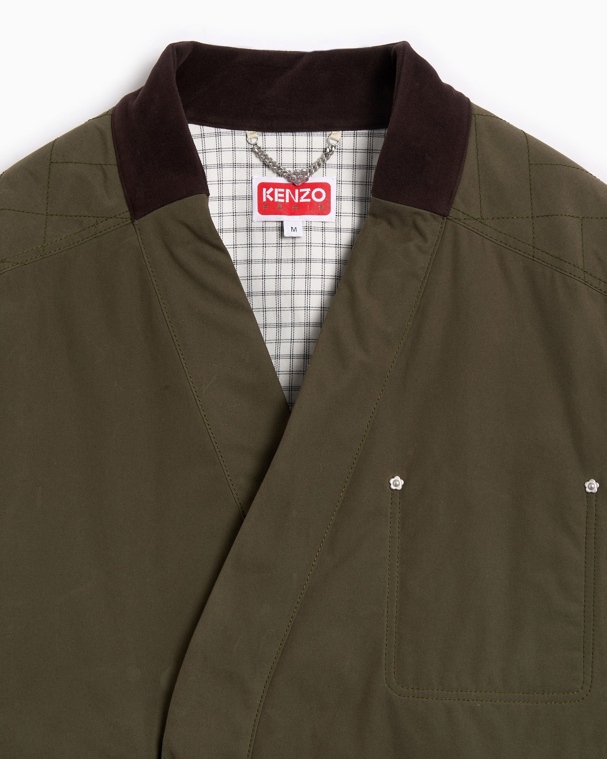 Jackets Coats Kenzo Weave Kimono Oversize Men's Light Jacket - FF65MA1469HD-51