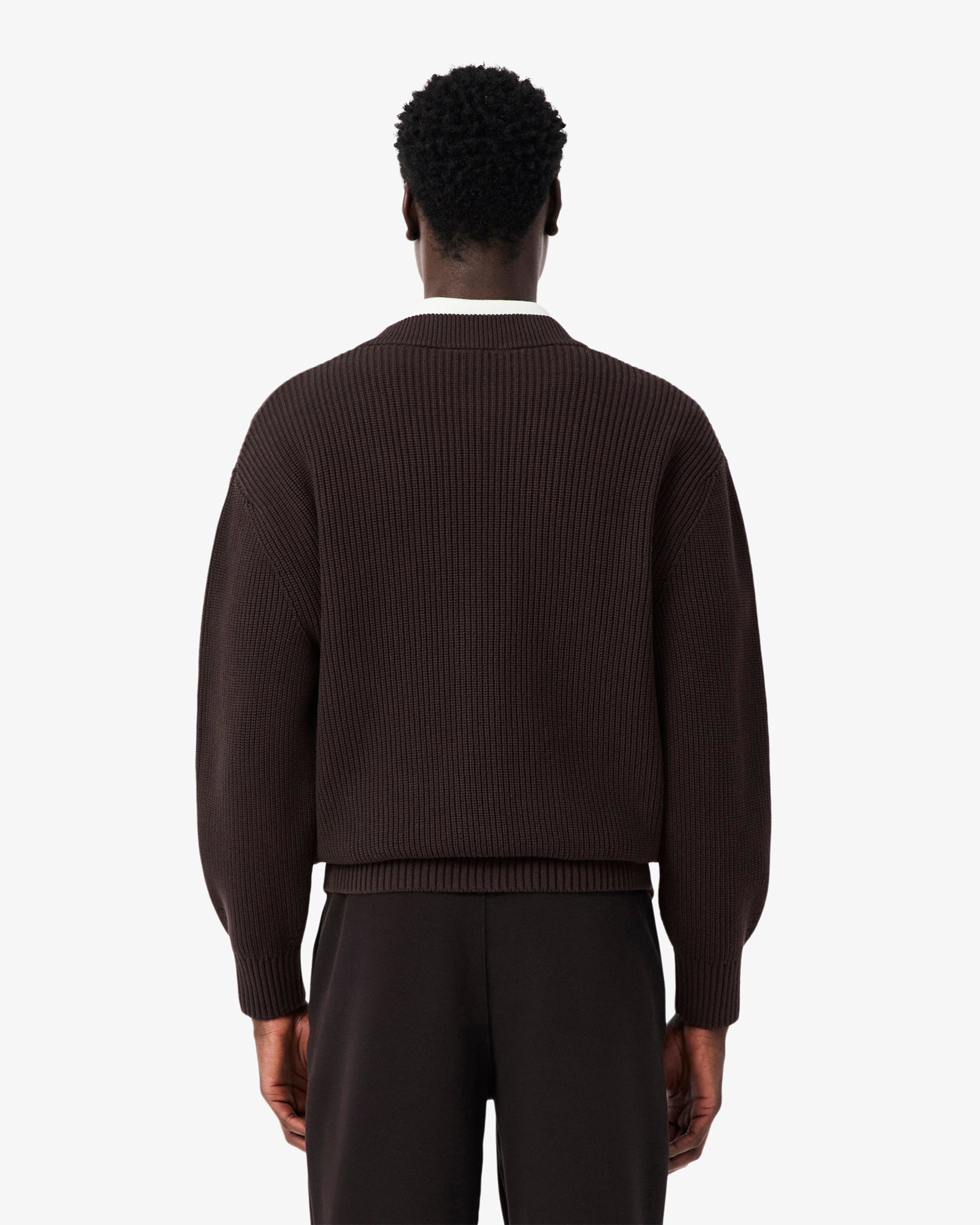 Jackets Coats Lacoste Retro Logo Relaxed Men's Cardigan - AH0611-00-3LA