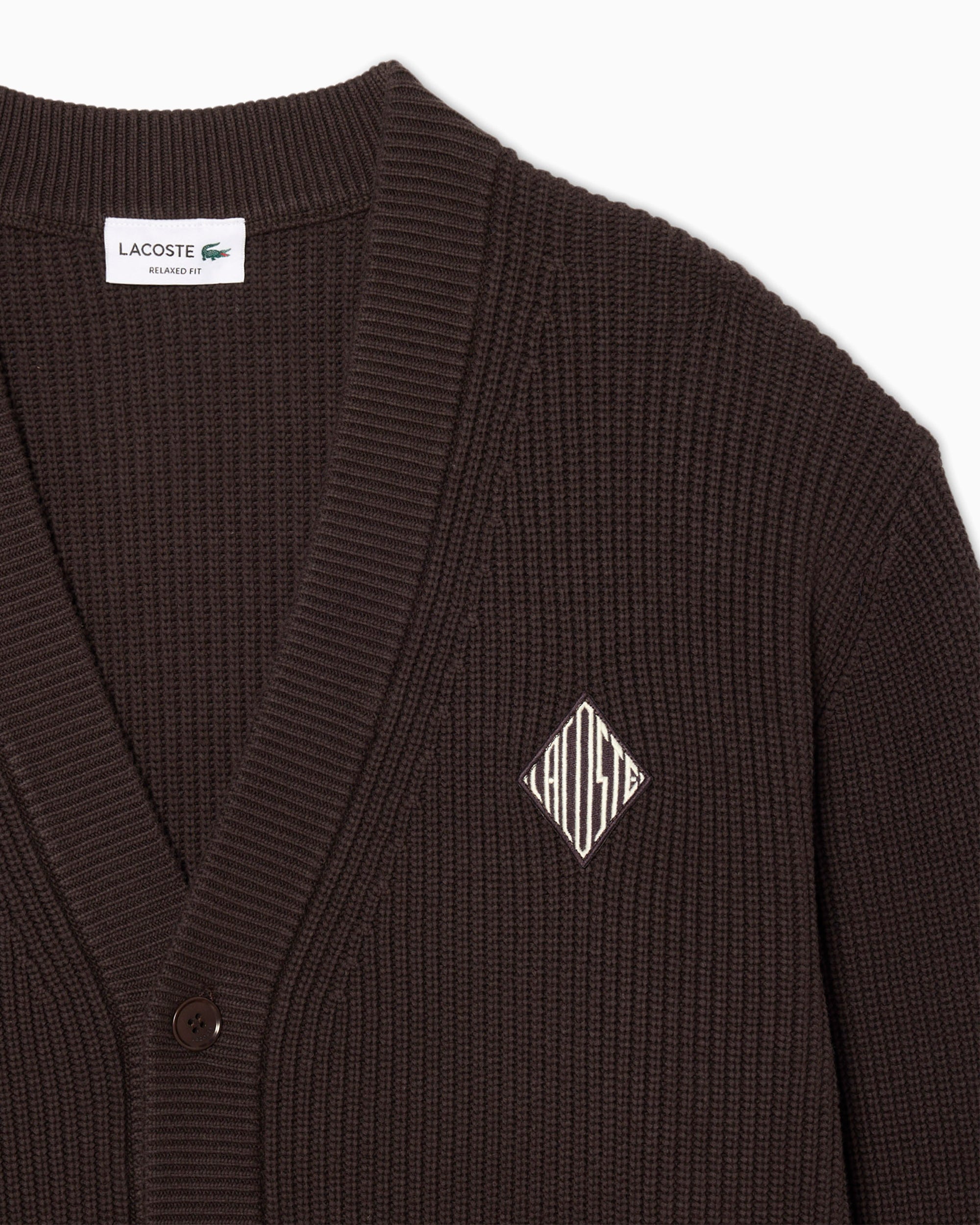 Jackets Coats Lacoste Retro Logo Relaxed Men's Cardigan - AH0611-00-3LA