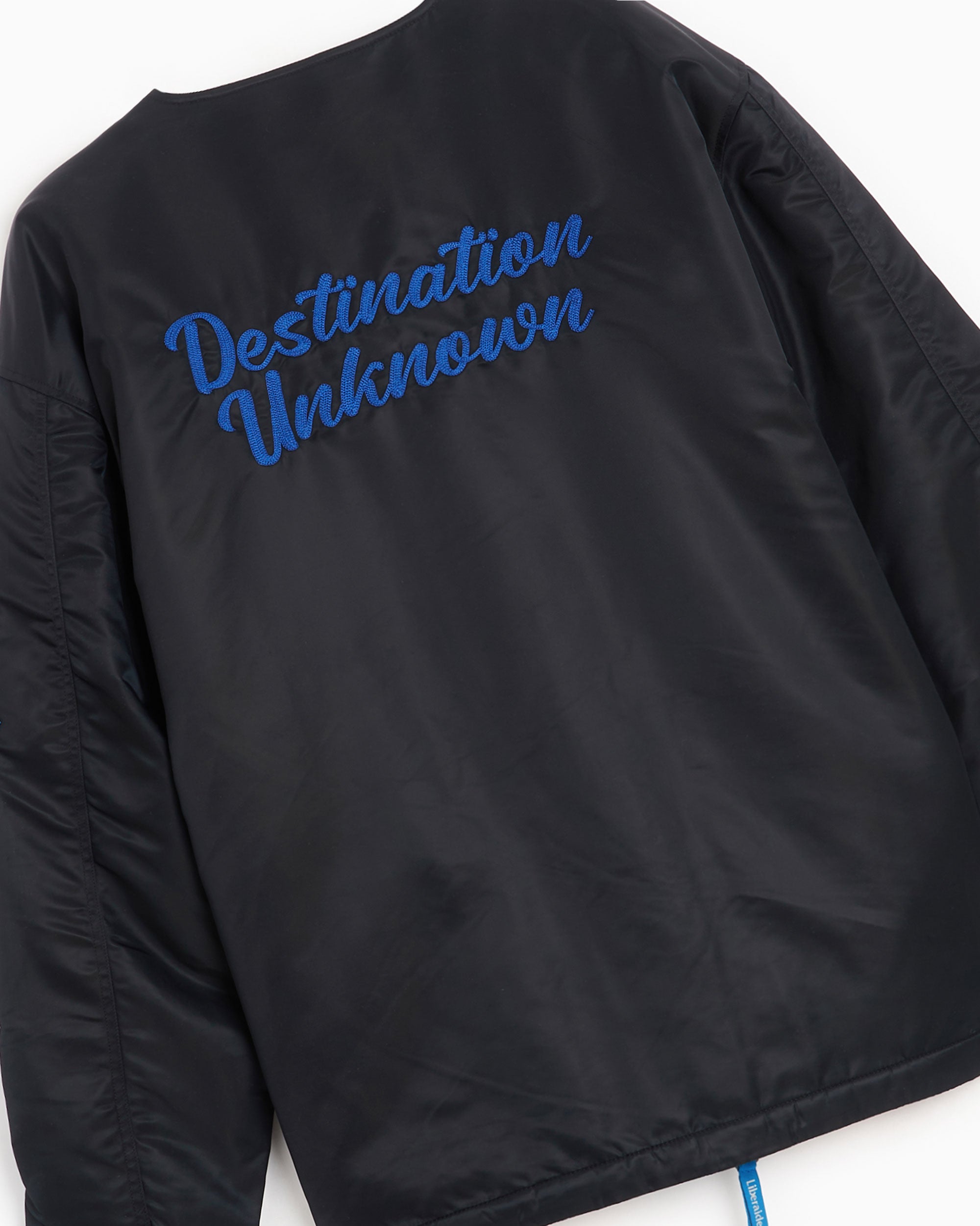 Jackets Coats Liberaiders® Liberaiders® Collarless Flight Men's Jacket Men's Jacket - 750052303-BLACK