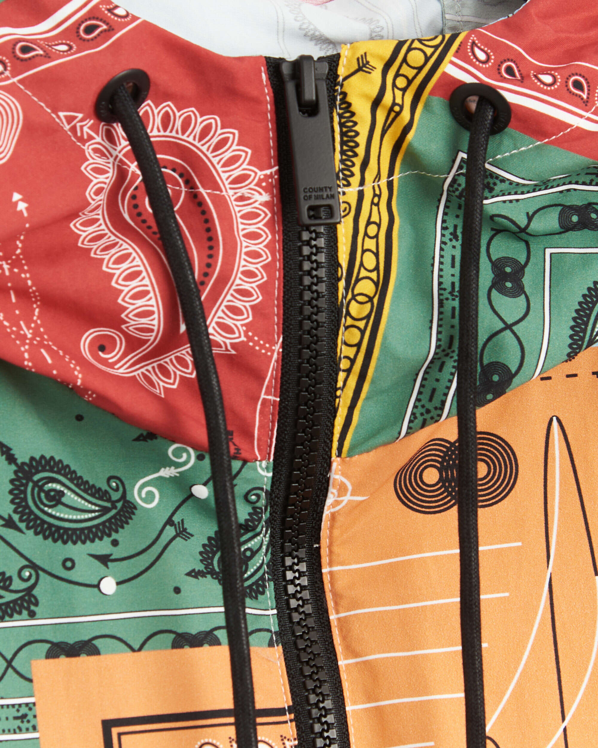 Jackets Coats Marcelo Burlon Bandana Men's Allover Printed Anorak Men's Jacket - CMEO009S22FAB0012518