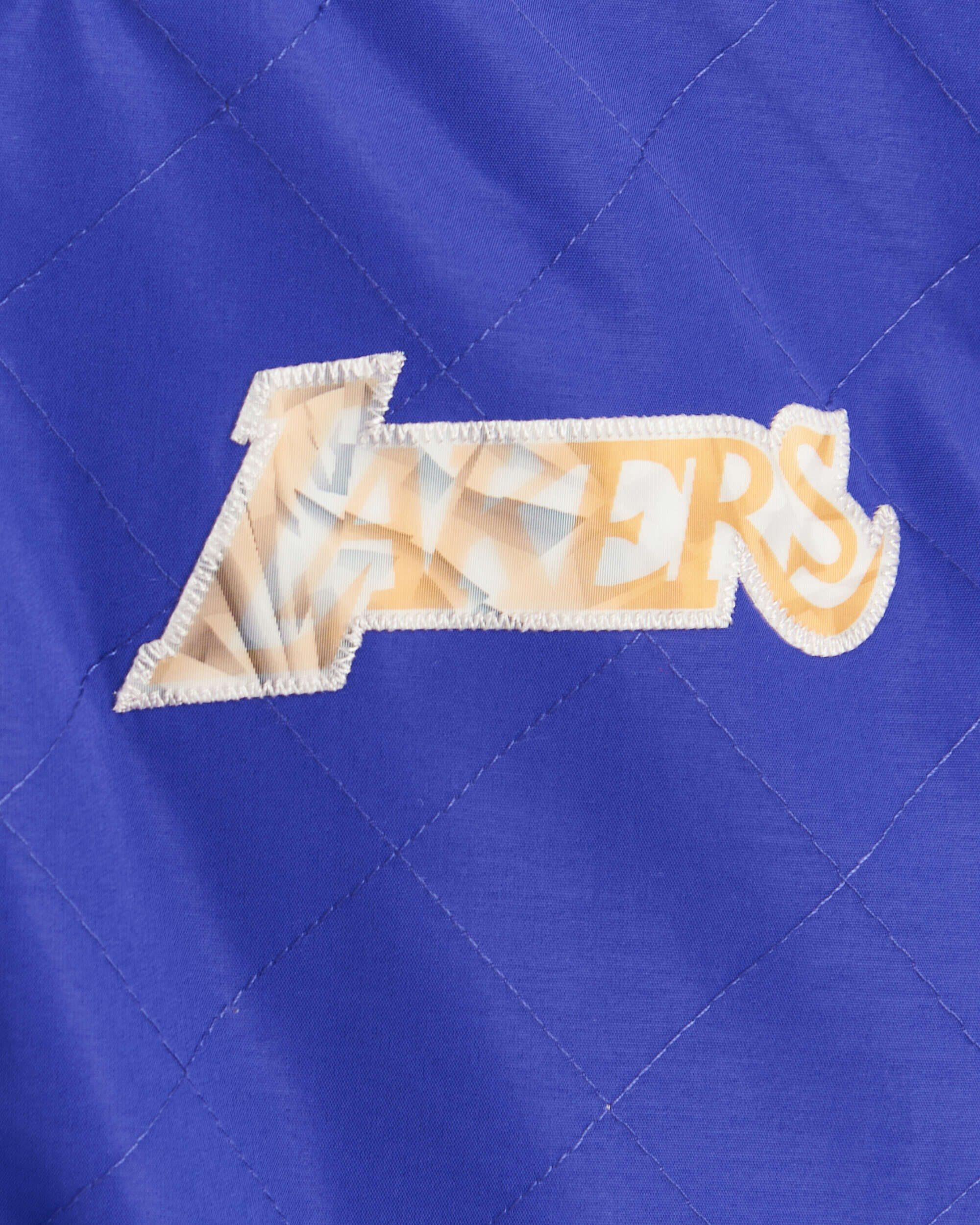 Jackets Coats Mitchell & Ness 75th Anniversary Los Angeles Lakers Men's Warm Up Jacket Men's Jacket - OJBF1201-LALYYPPPDKPR