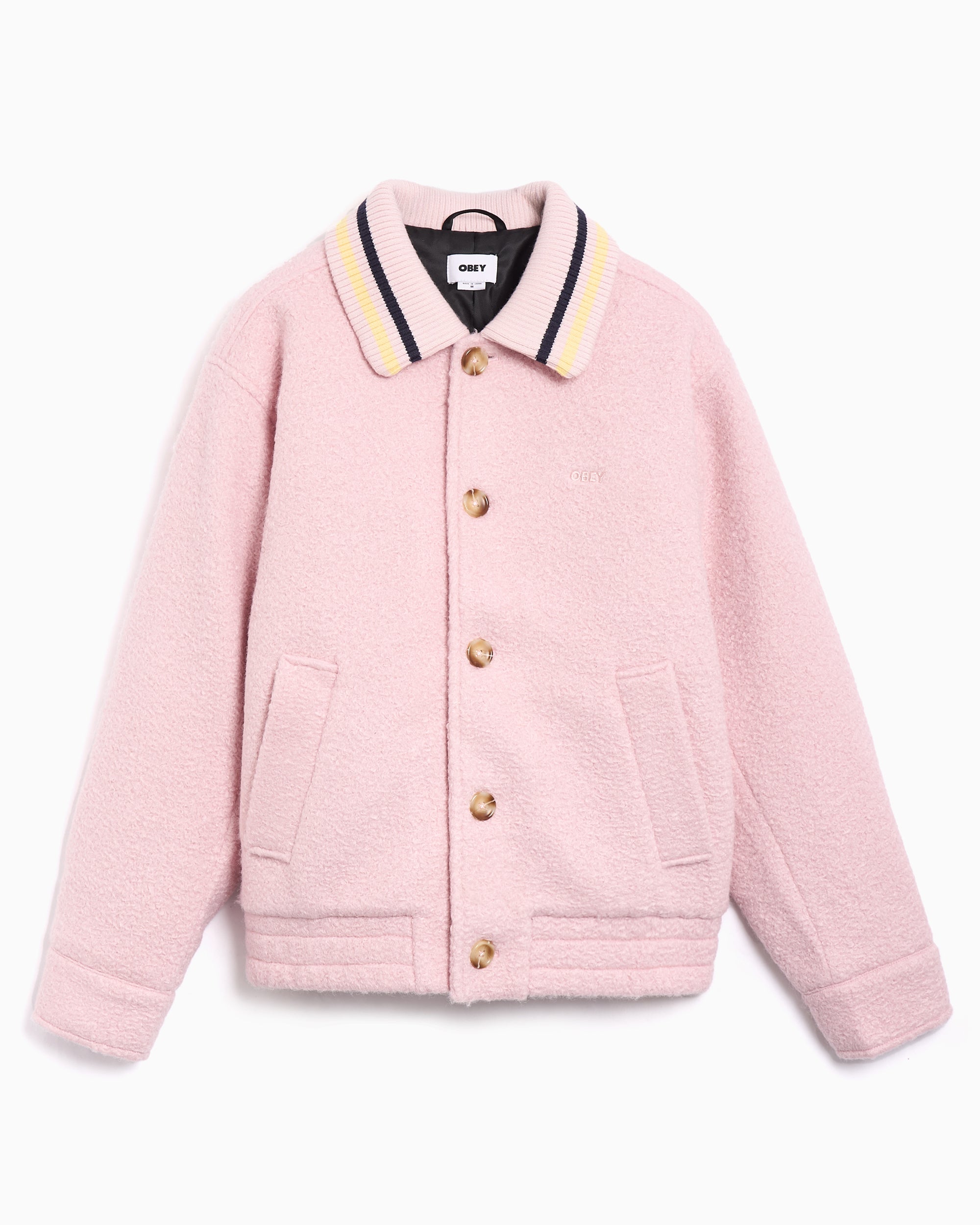 Jackets Coats OBEY Clothing Arden Relaxed Men's Varsity Jacket - 121800603-PLL