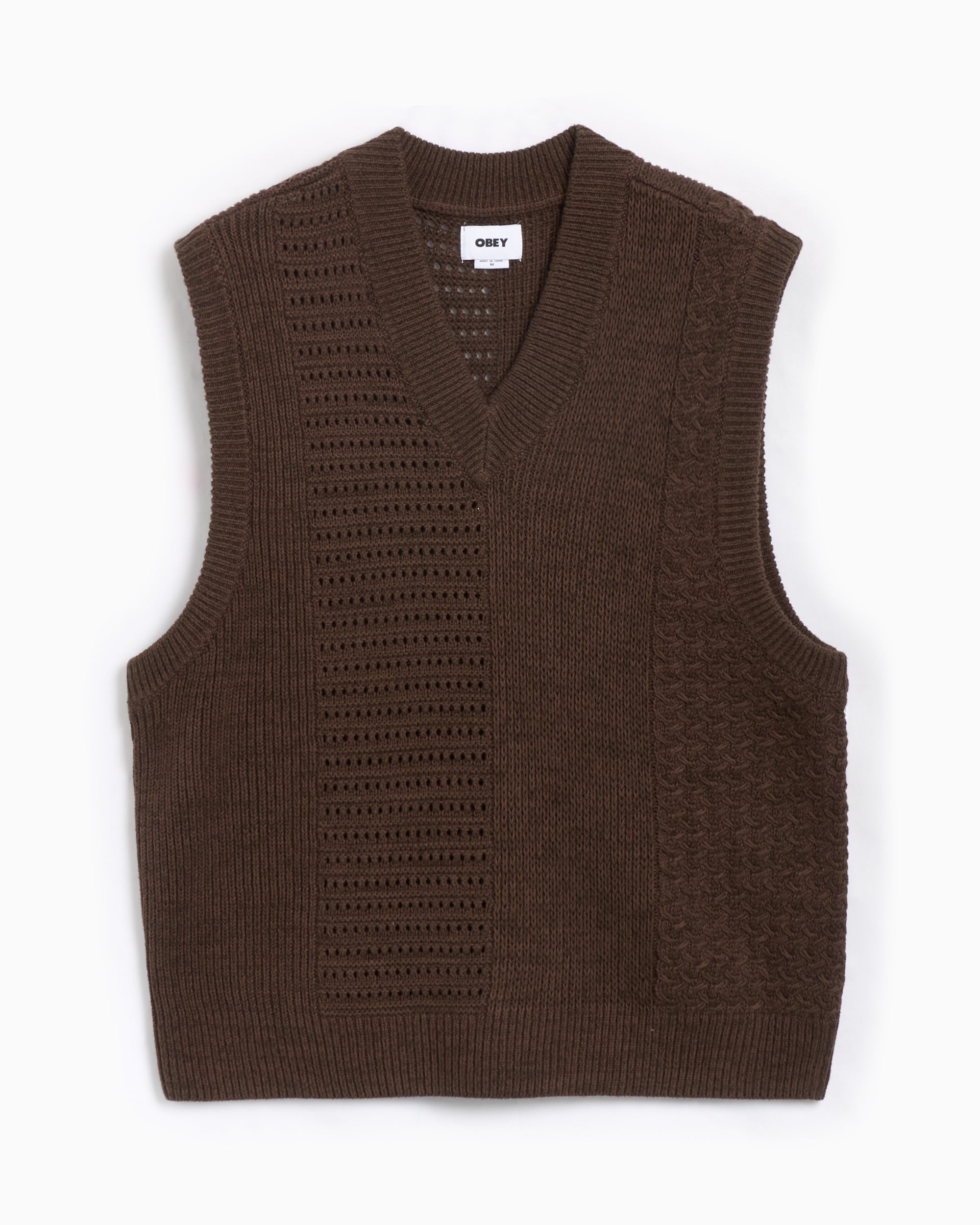 Jackets Coats OBEY Clothing Garret Men's Sweater Vest Men's Vest - 151000097-JVA