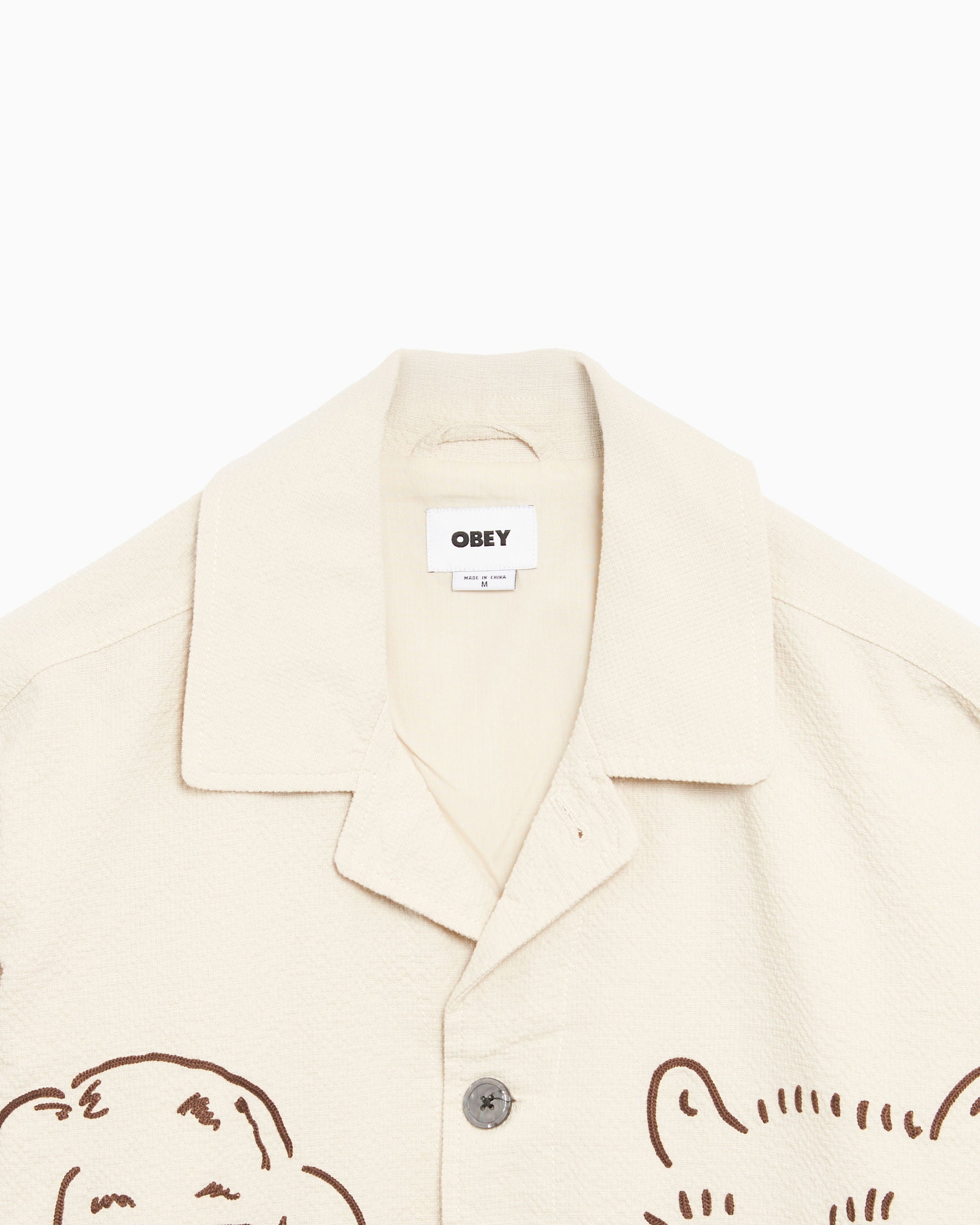 Jackets Coats OBEY Clothing Obey Vesta Men's Shirt Jacket Relaxed Men's Light Jacket - 121160065-ERT