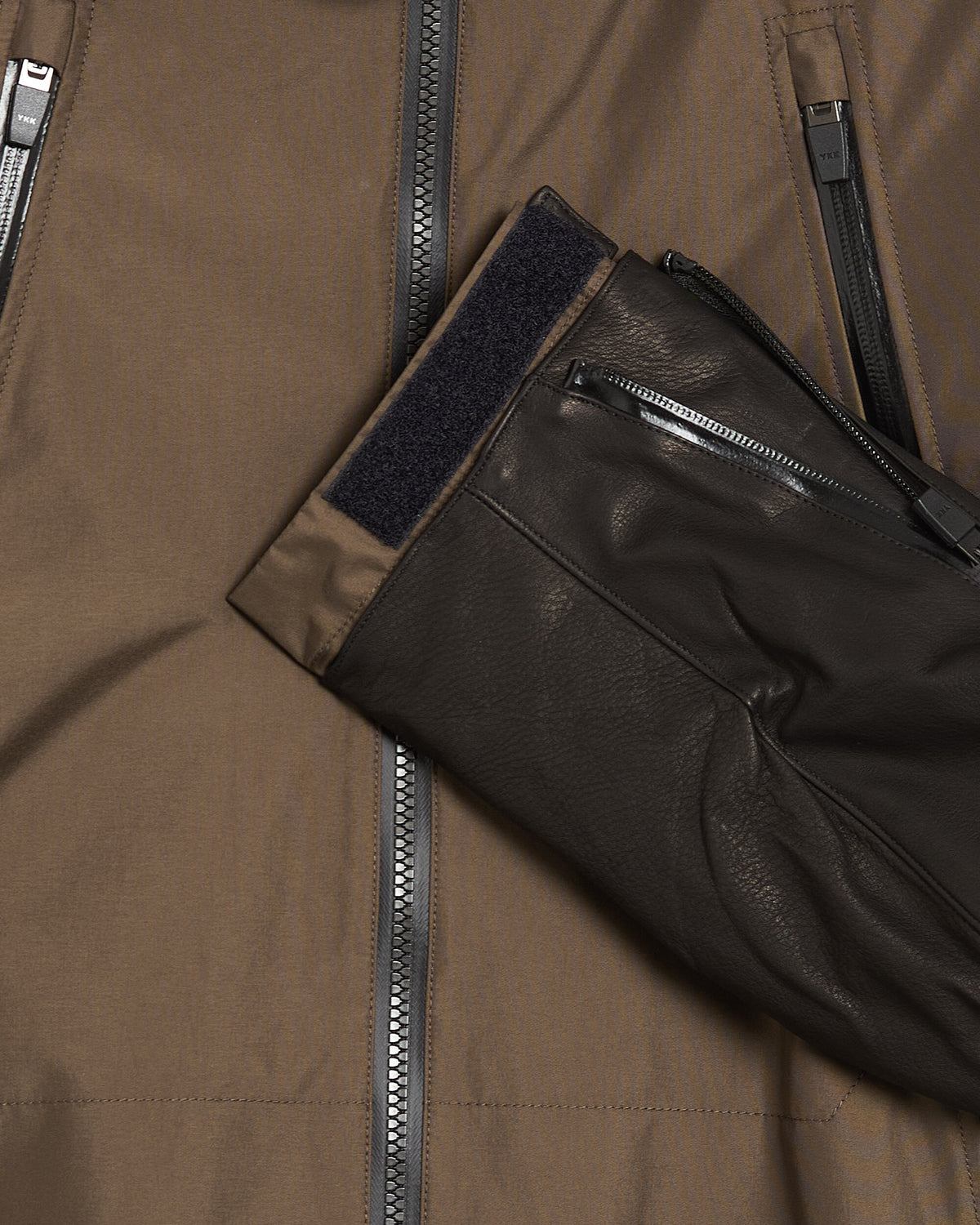 Jackets Coats Poliquant The Waterproof Leather 3 Layer Assembly Relaxed Men's Jacket - 2602013-KHAKI