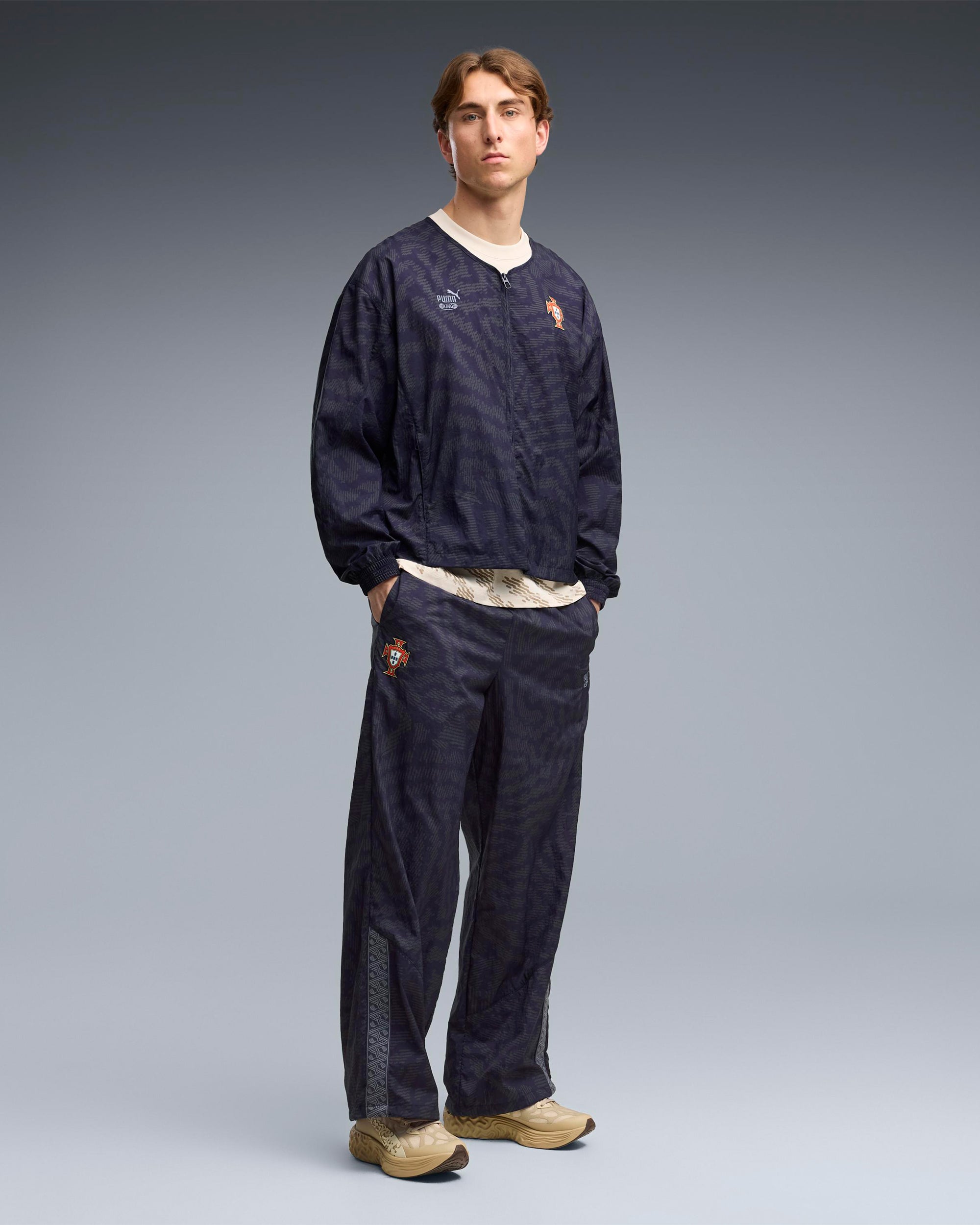 Jackets Coats Puma x Salehe Bembury x Portugal "King" Logo Relaxed Men's Track Jacket - 635099-64