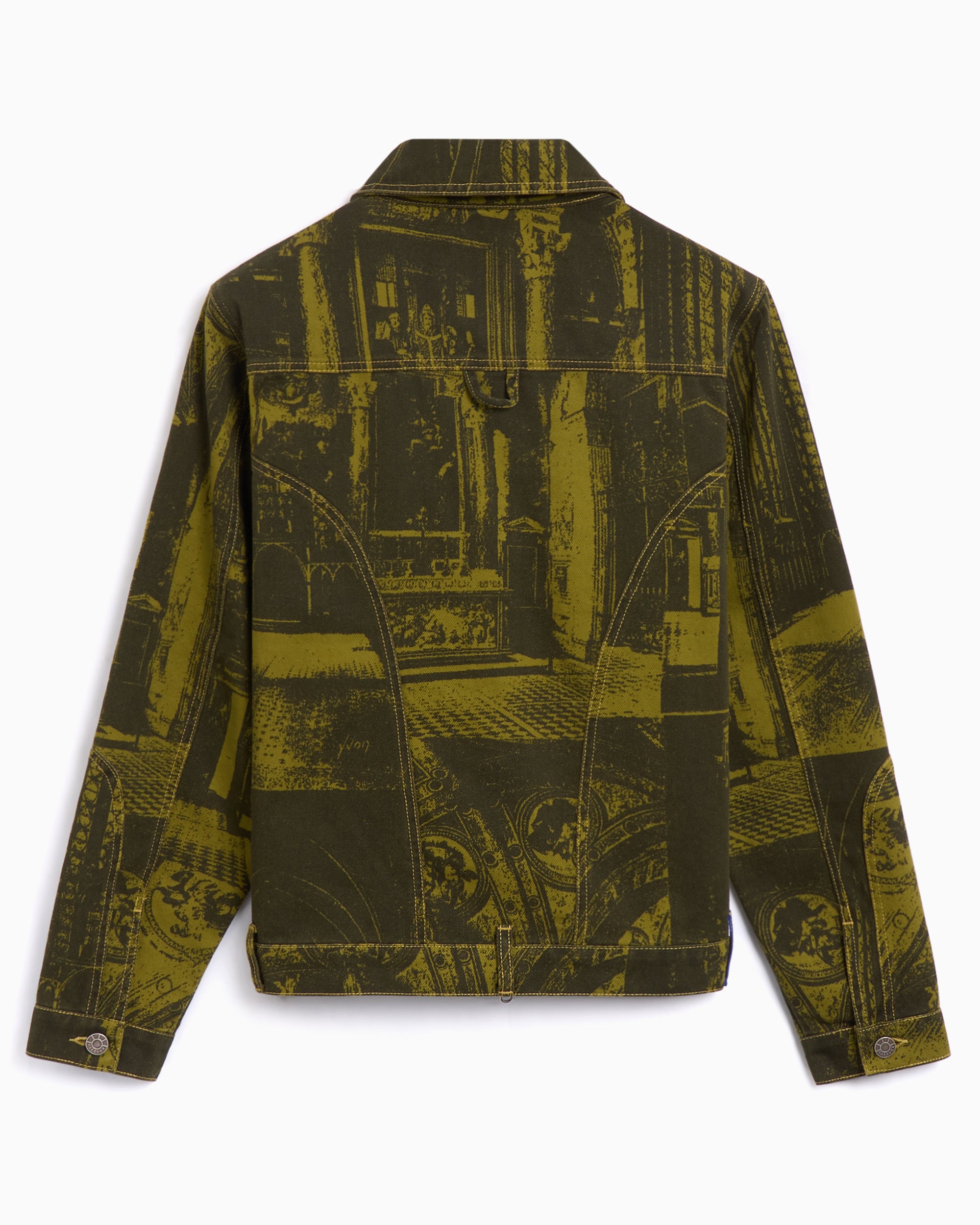 Jackets Coats Rassvet Printed Castle Men's Denim Jacket Men's Denim Jacket - PACC16J011-1