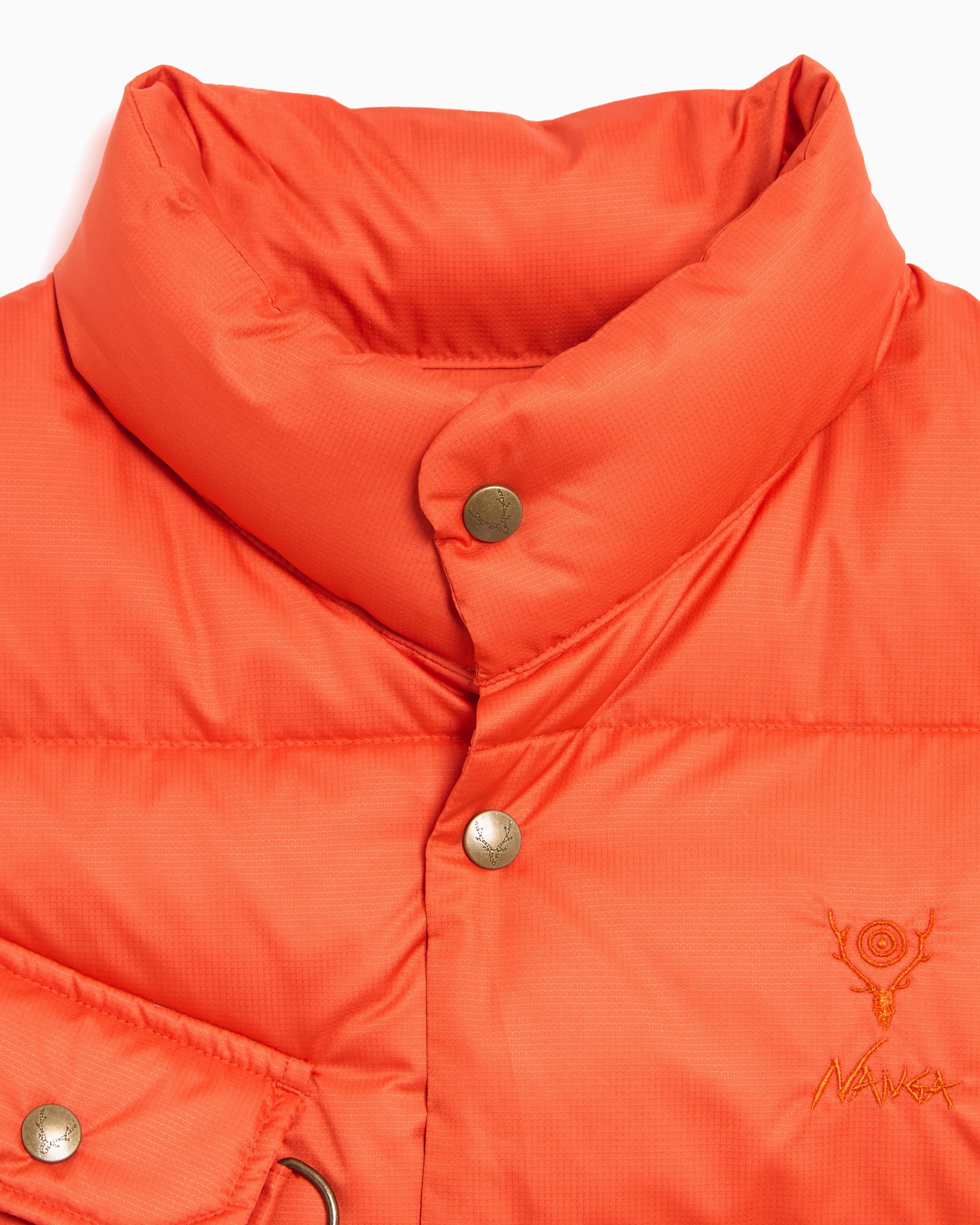 Jackets Coats South2 West8 x NANGA River Trek PE Ripstop Relaxed Men's Vest - RW692-A-Orange