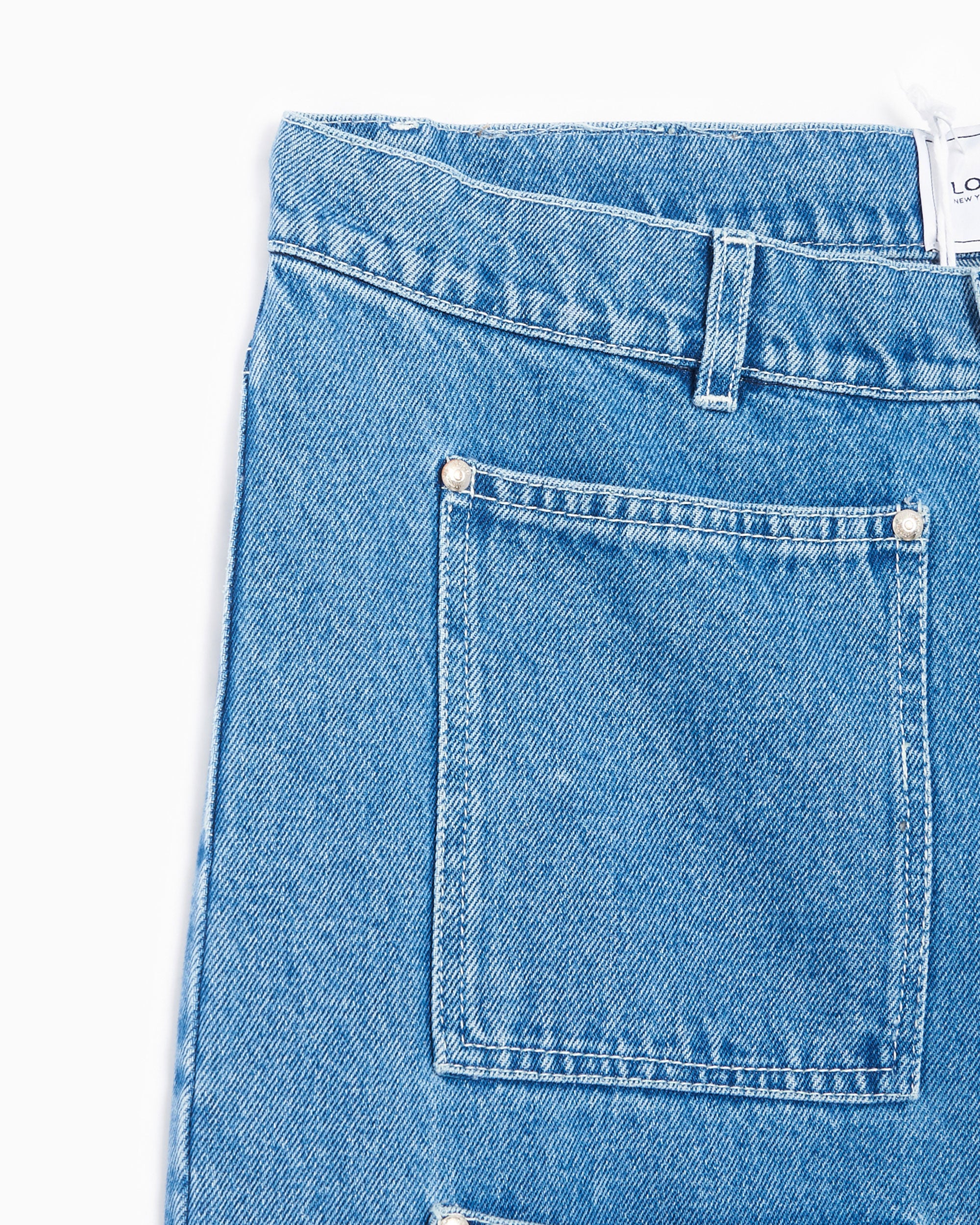 Jeans Lourdes New York Pockets Cargo Unisex Denim Pants Unisex Jeans - LO2SMT02AP-TE427.416