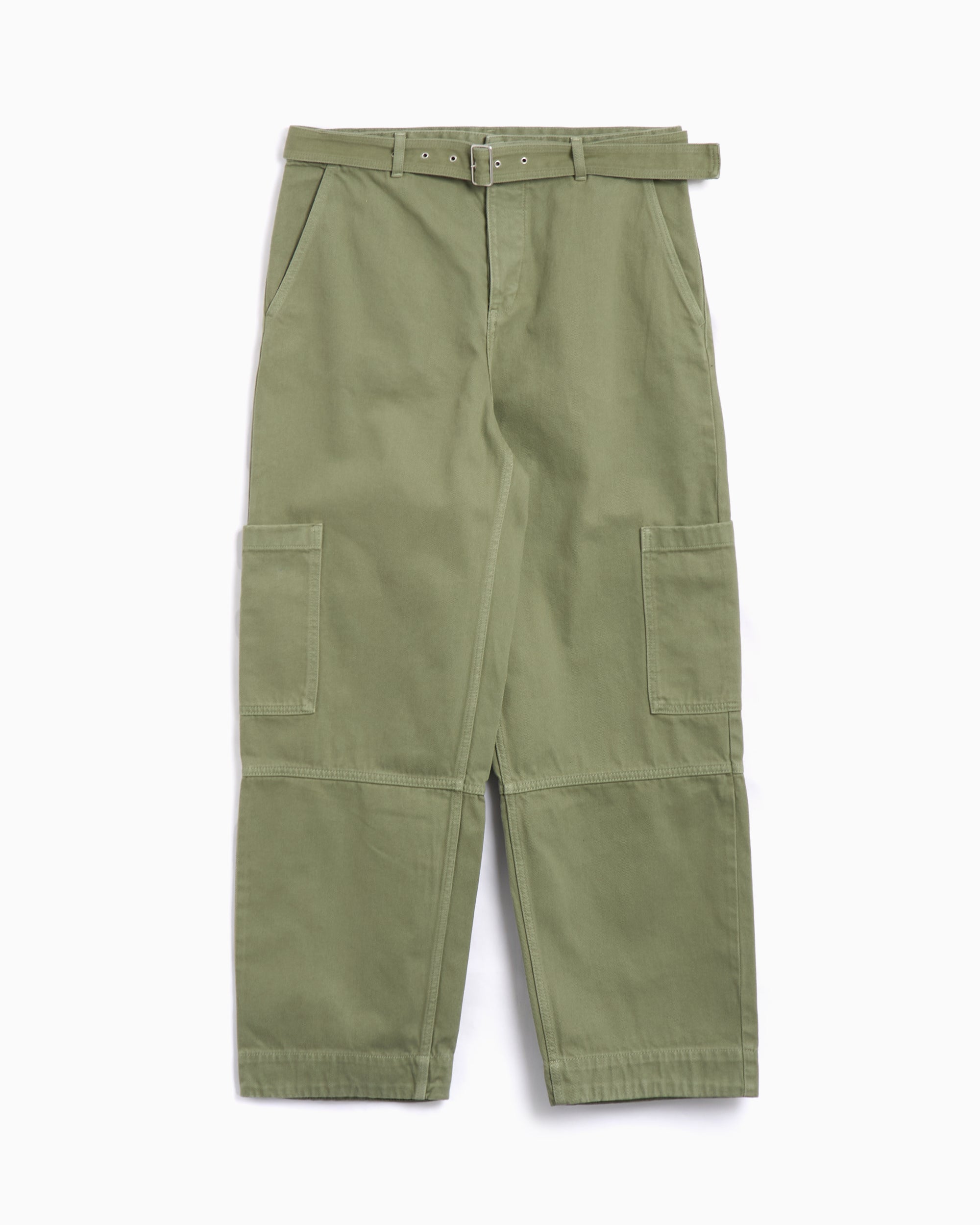 Jeans Maison Kitsuné Maison Kitsuné Belted Men's Denim Pants Relaxed Men's Cargo Jeans - OM01104WD4012-0077