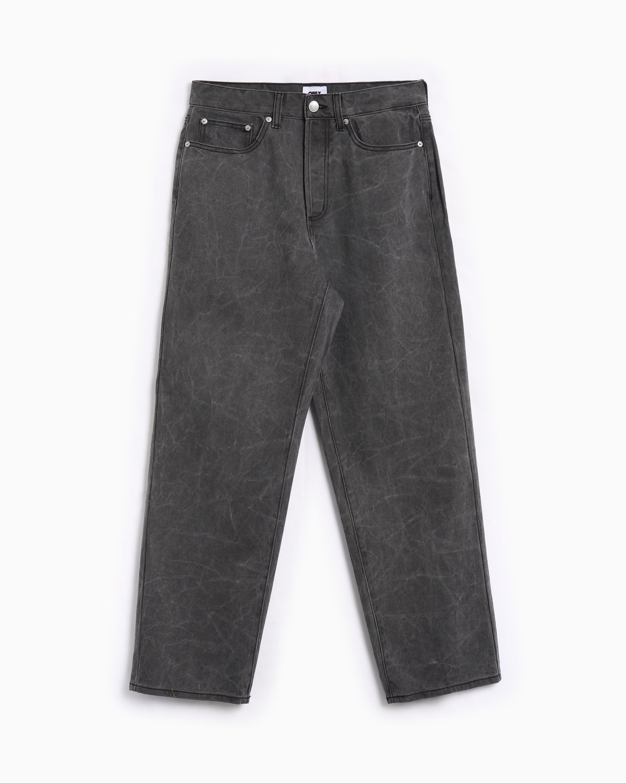 Jeans OBEY Clothing Classic Wrinkle Men's Baggy Jeans - 142010111-BWA