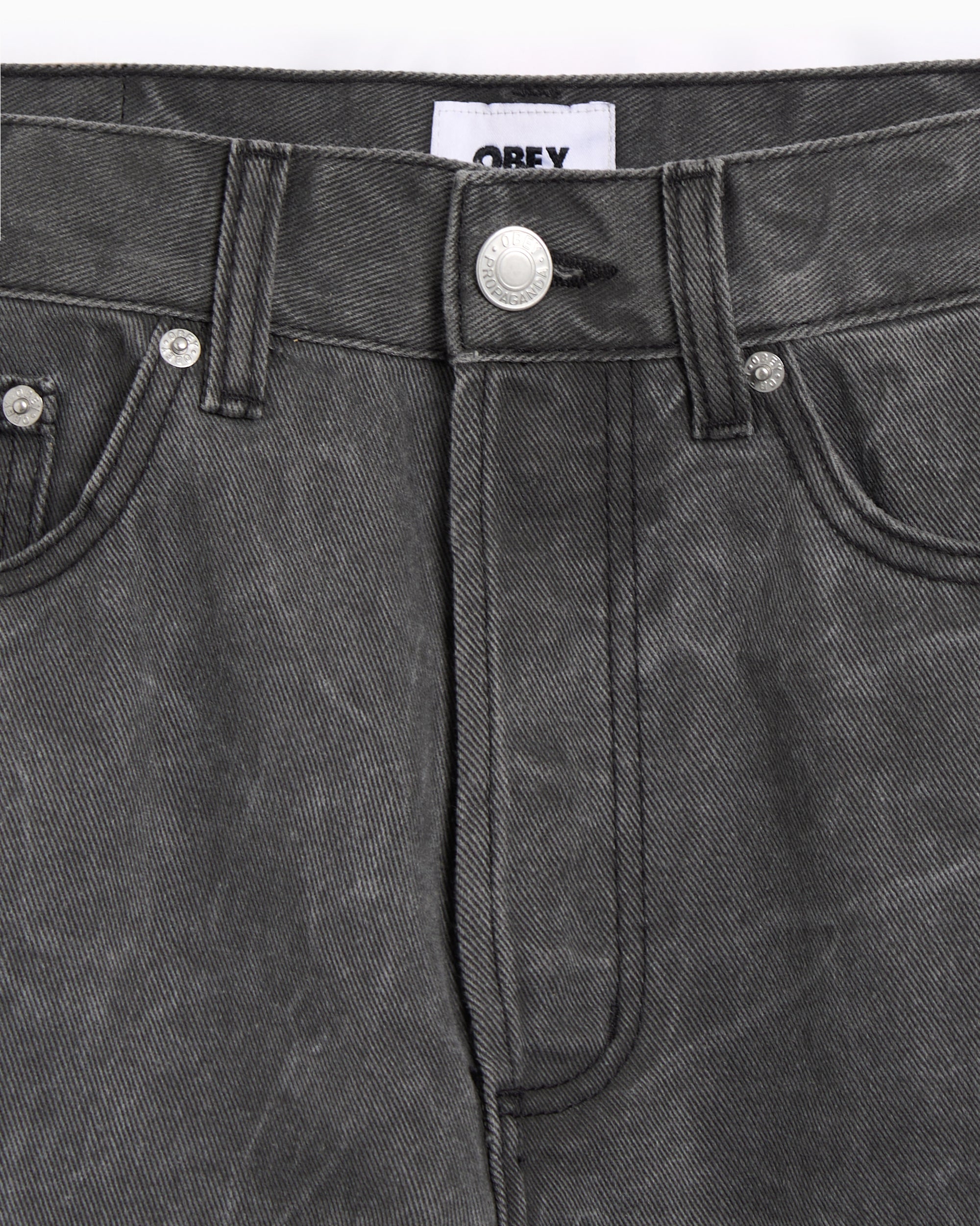 Jeans OBEY Clothing Classic Wrinkle Men's Baggy Jeans - 142010111-BWA
