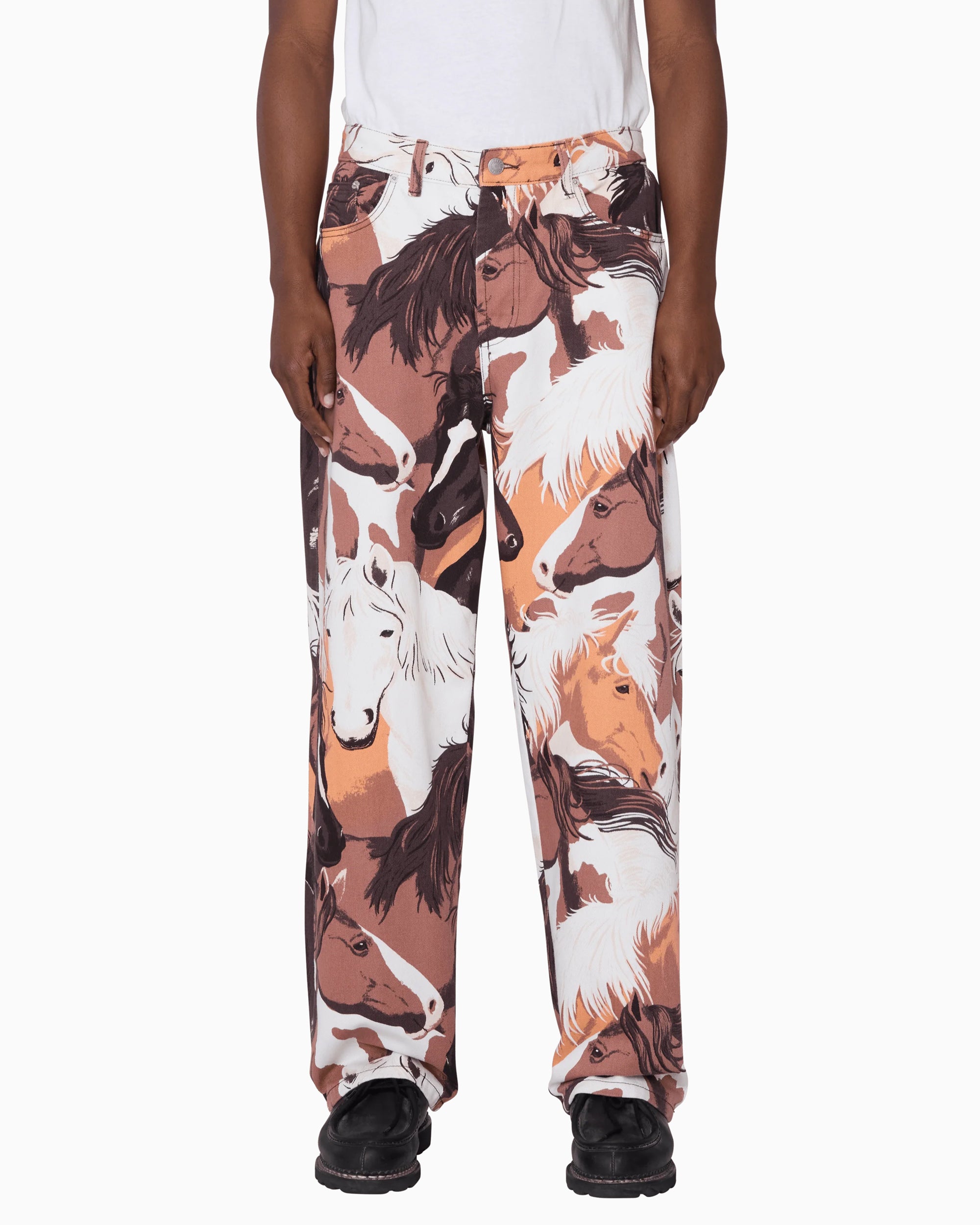 Jeans OBEY Clothing Horses Men's Baggy Jeans - 142010112-BWM