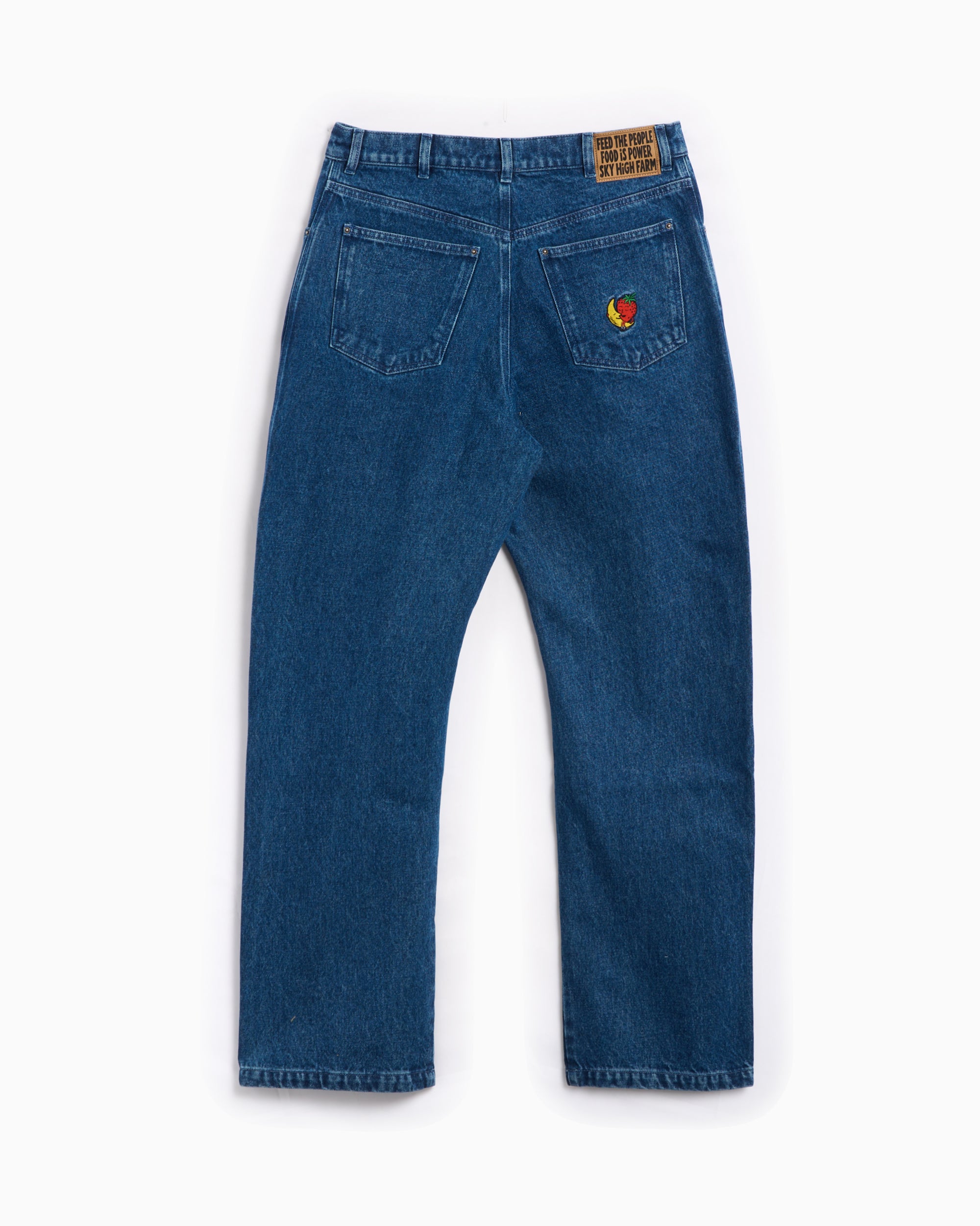 Jeans Sky High Farm Workwear Perennial Logo Unisex Woven Denim Pants Unisex Jeans - SHF05P008-1