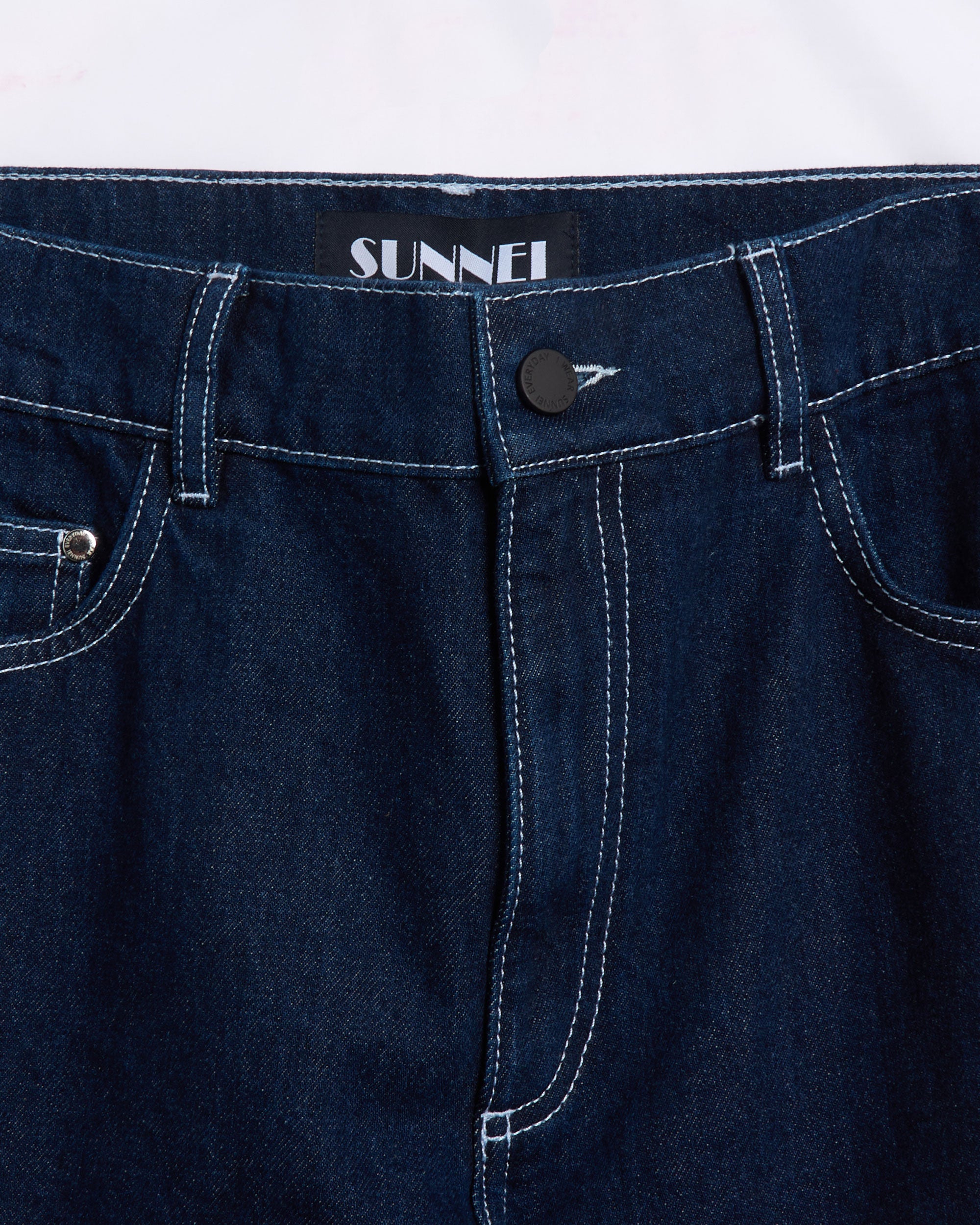 Jeans Sunnei Tapered Men's Denim Pants Relaxed Men's Baggy Jeans - RTWMBOT032-DEN015-RAW
