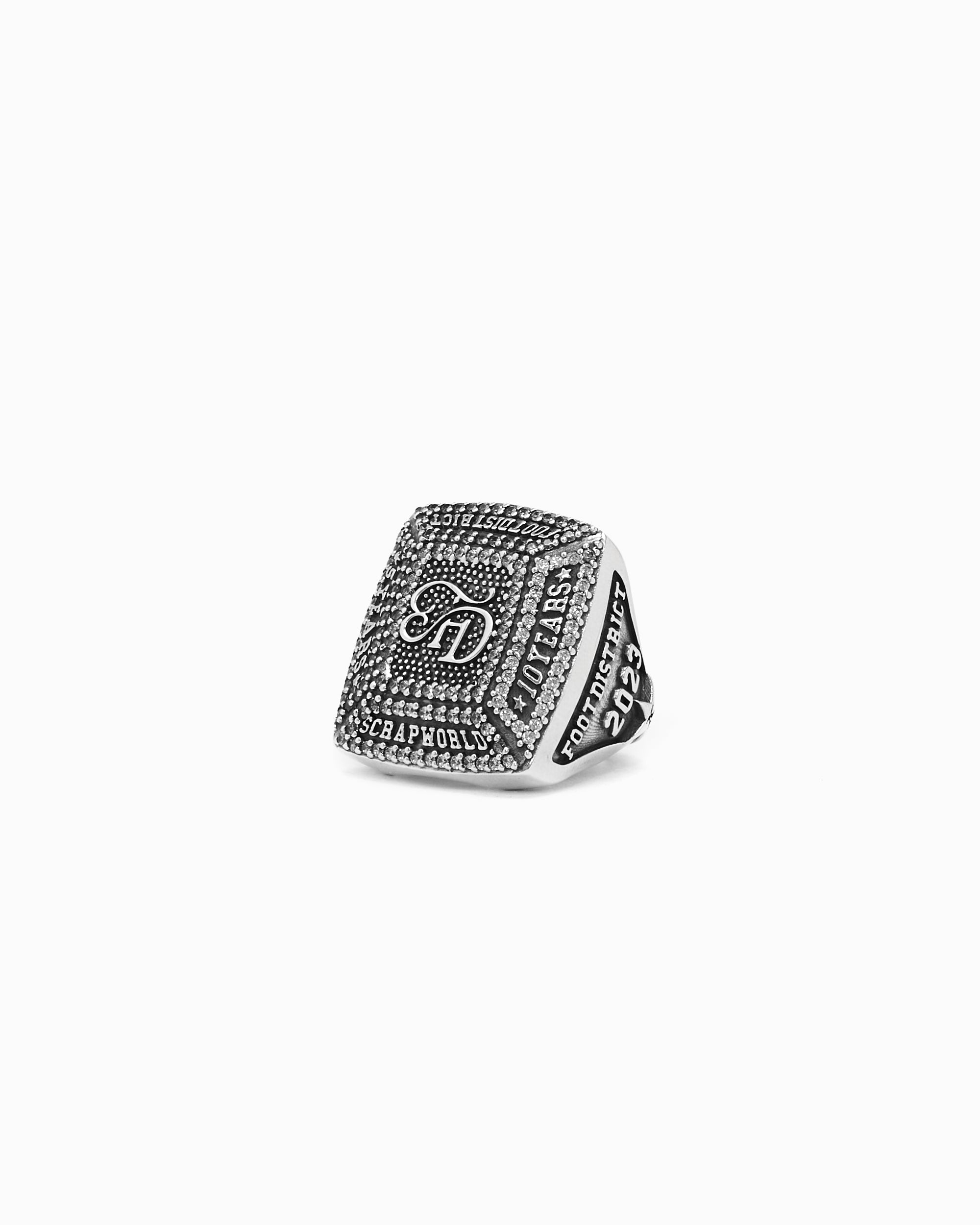 Jewelry X ScrapWorld FOOTDISTRICT x ScrapWorld Unisex Ring Unisex Jewelry - FDSWRING-SILVER