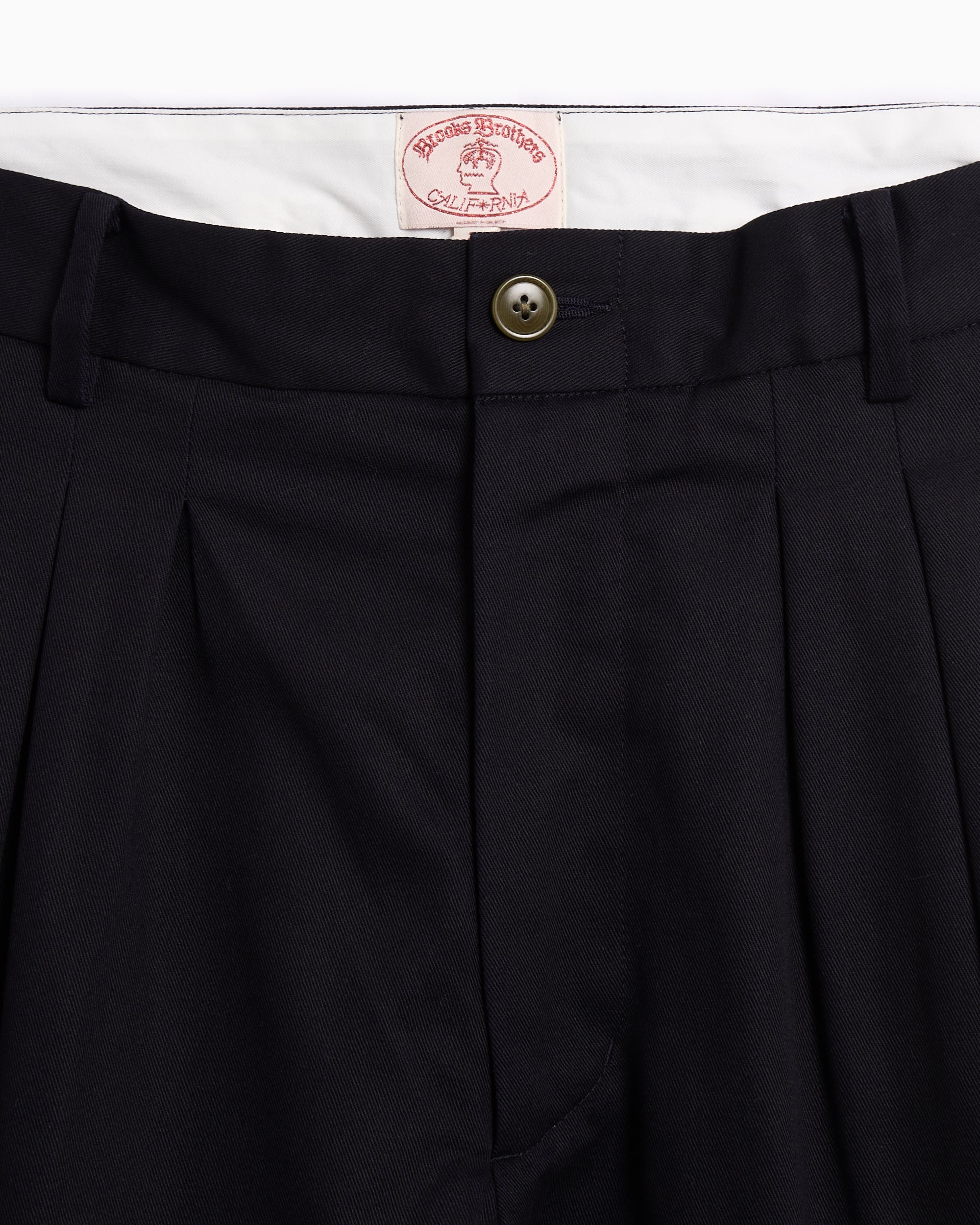Pants Brain Dead x Brooks Brothers Pleated Straight Men's Chino Pants - BDS24B130042-BLACK