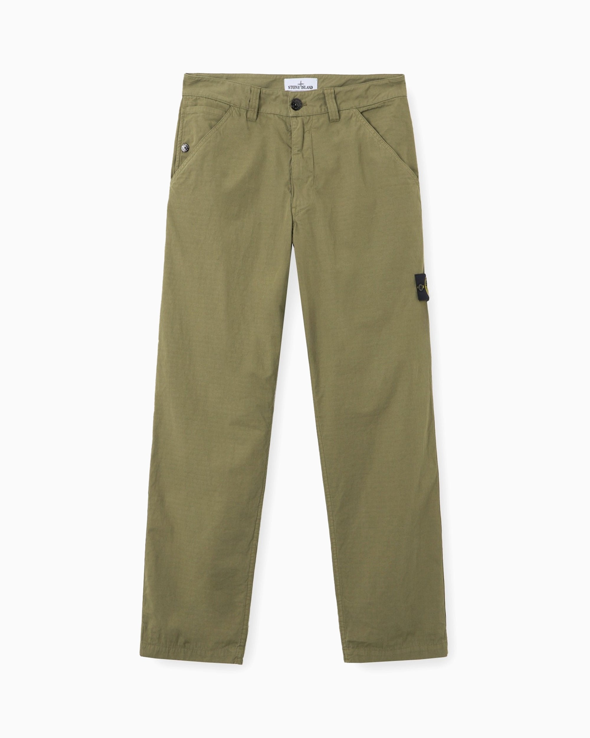 Pants Stone Island Mercerised Cotton Ripstop Relaxed Men's Chino Pants - L1S153100008-V005G