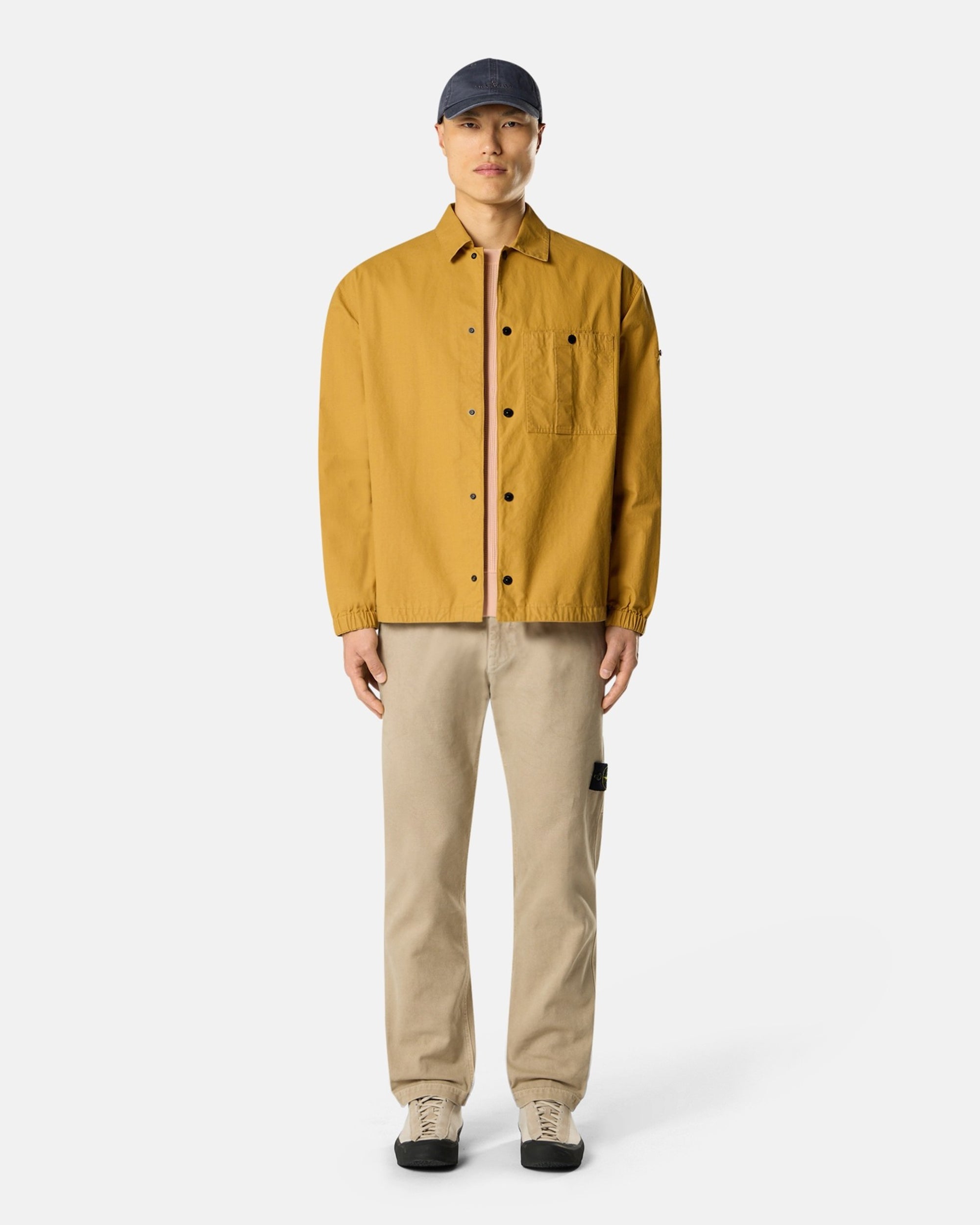 Pants Stone Island Panama Cotton "Old" Effect Men's Chino Pants - L1S153100037-V019A